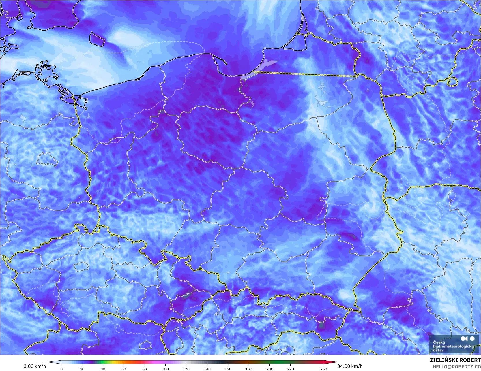 ALADIN CZ 2.3 كم نموذج - بولندا, أقصى هبة