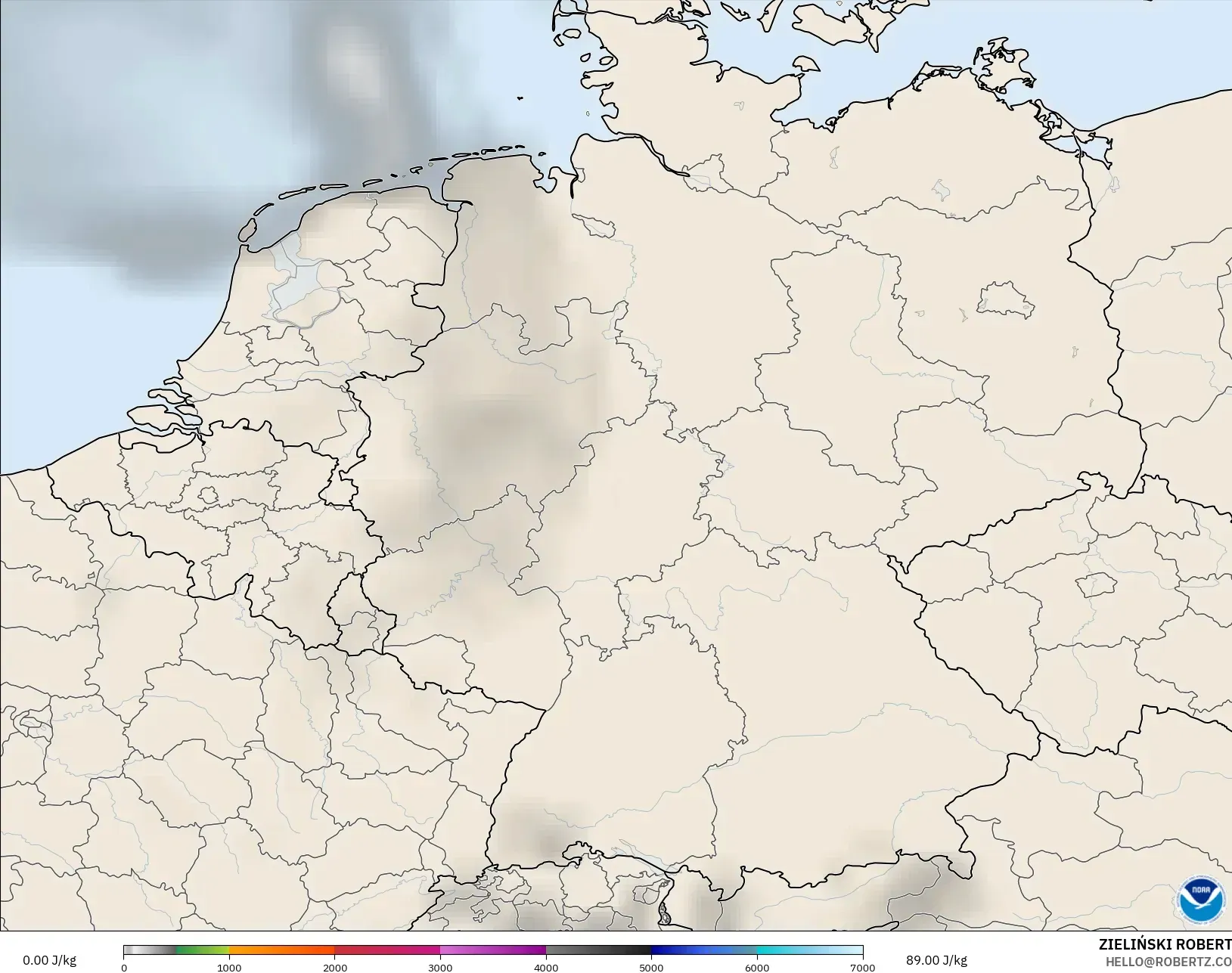 GFS modelo - Germany, CAPE
