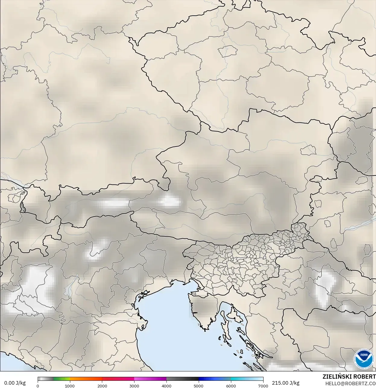 GFS نموذج - النمسا, CAPE