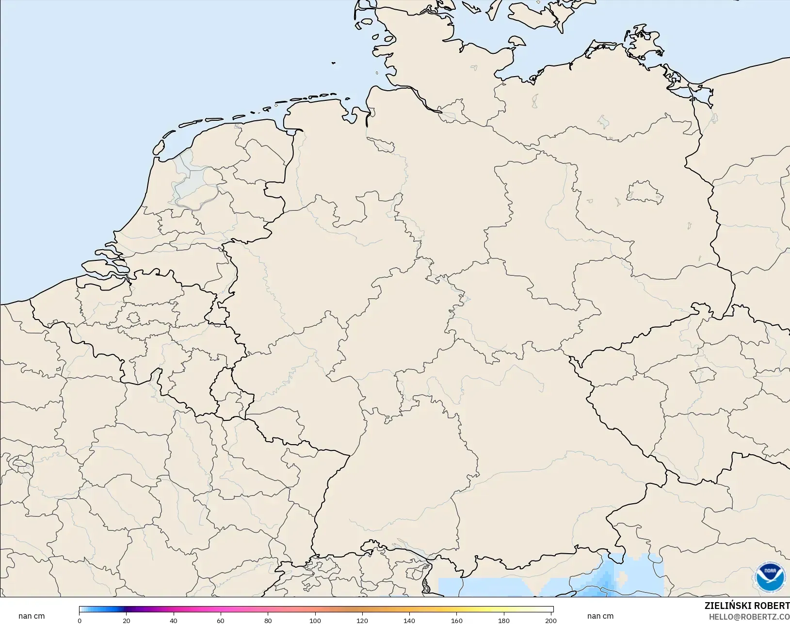 GFS نموذج - ألمانيا, عمق الثلج