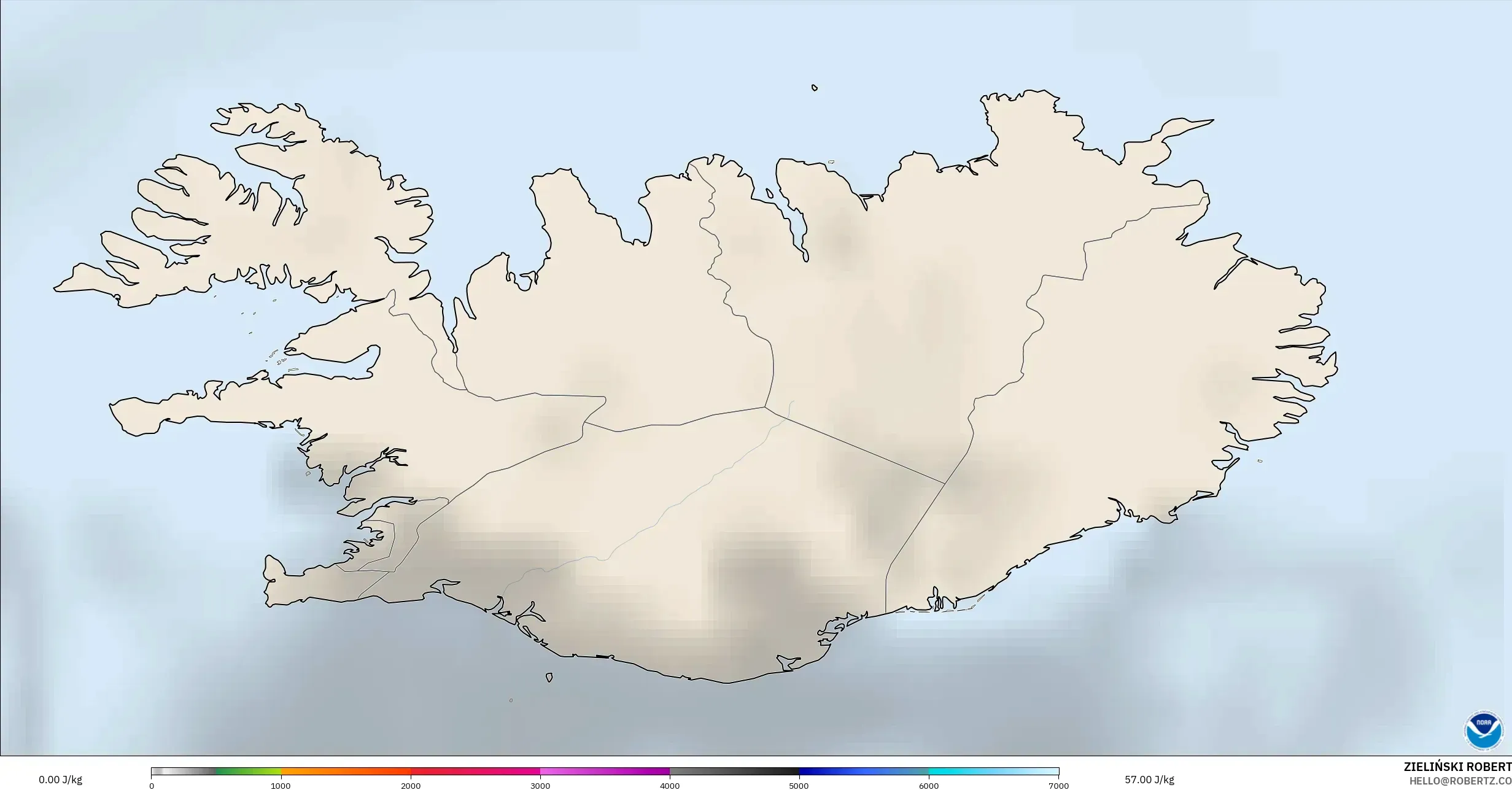GFS نموذج - آيسلندا, CAPE