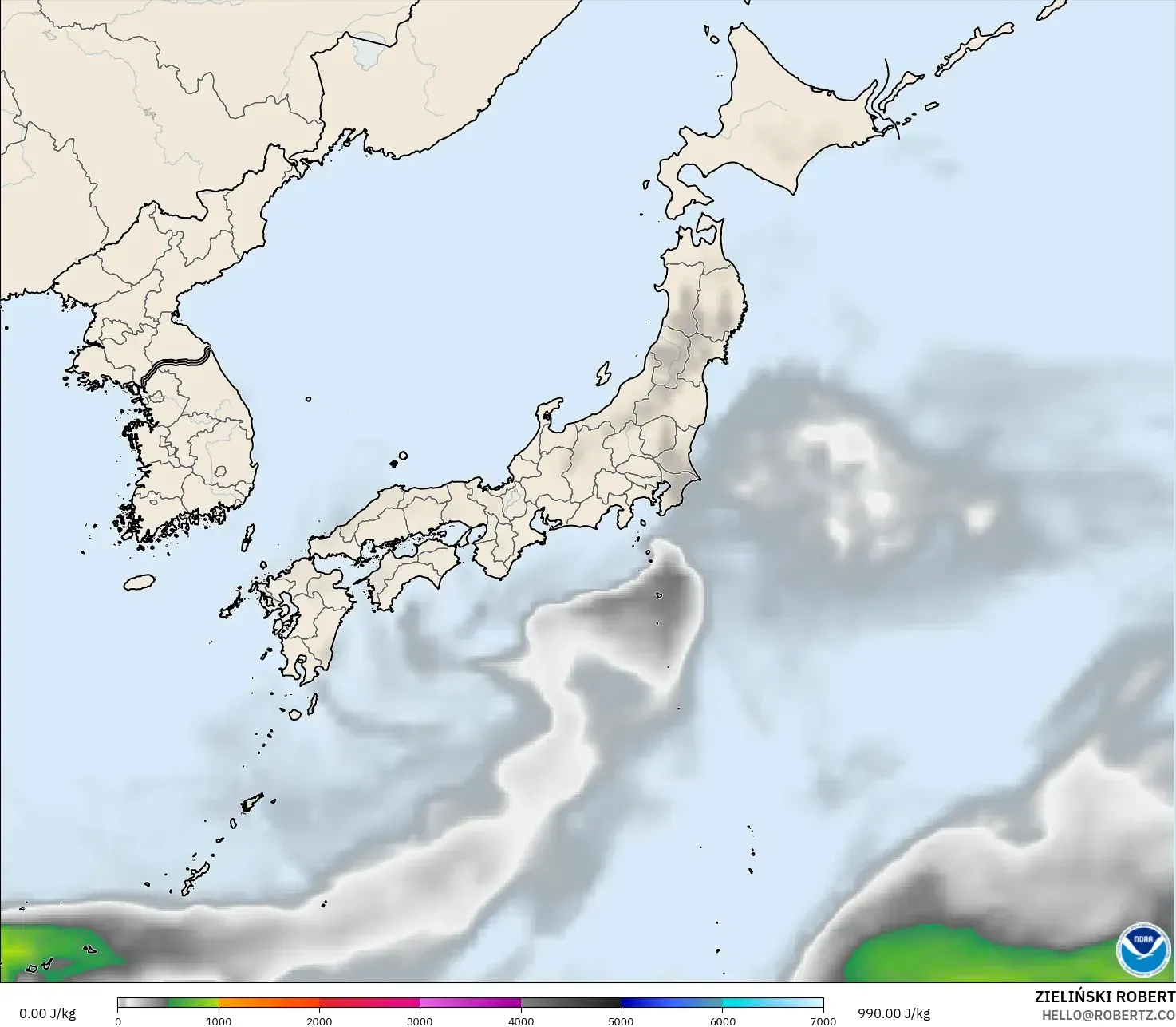 GFS نموذج - اليابان, CAPE