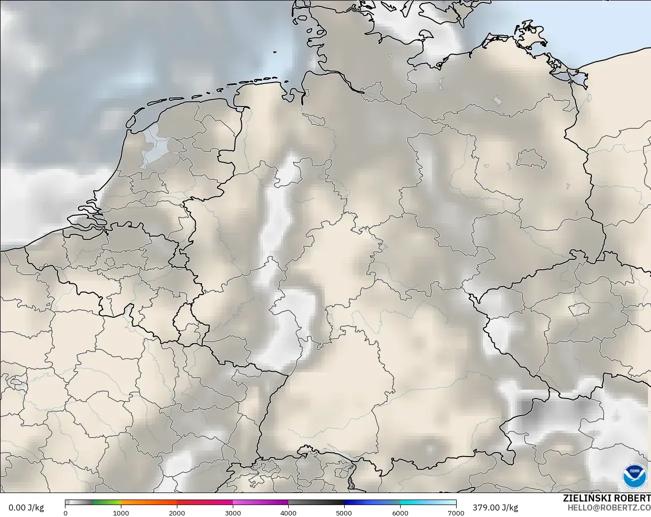 GFS modelo - Germany, CAPE