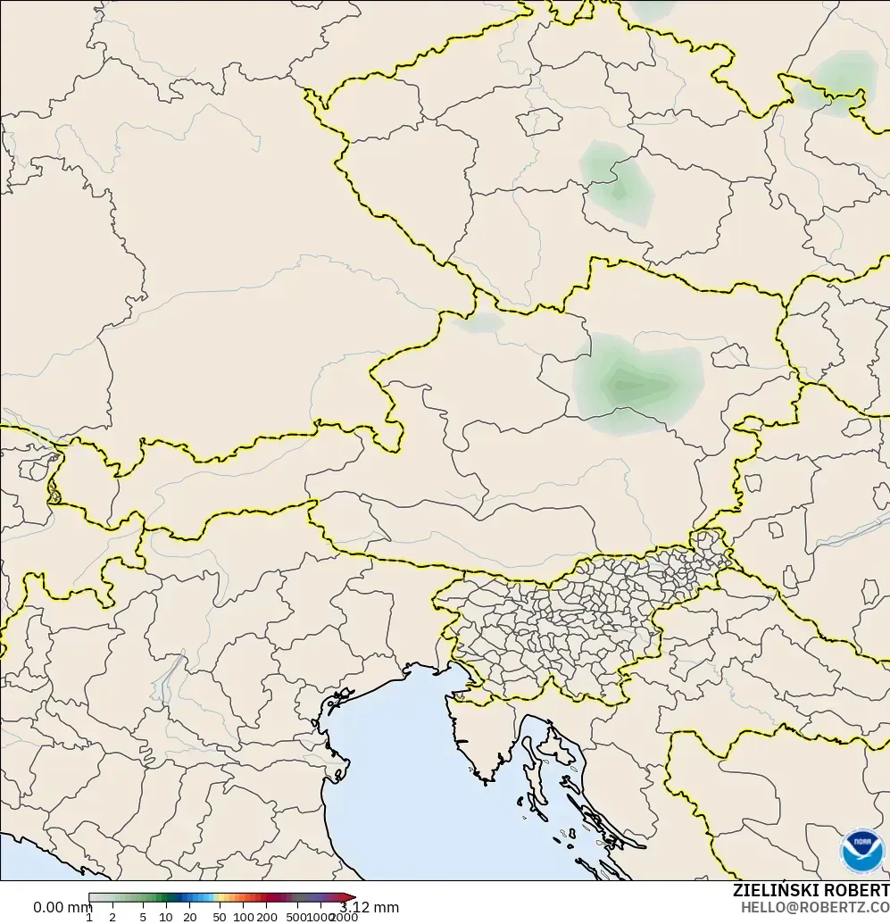 GFS model - Austria, Precipitation Accumulation