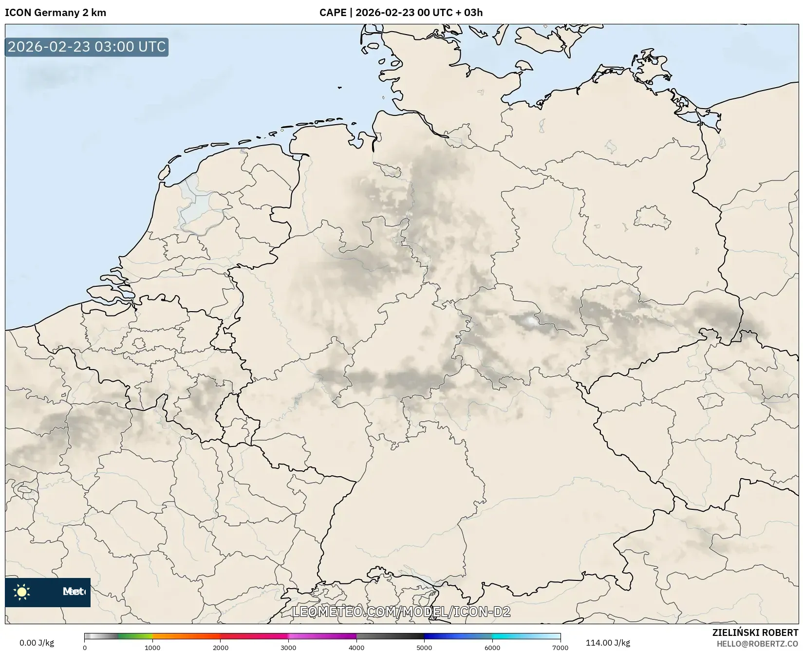 ICON ألمانيا 2 كم model - ألمانيا, CAPE