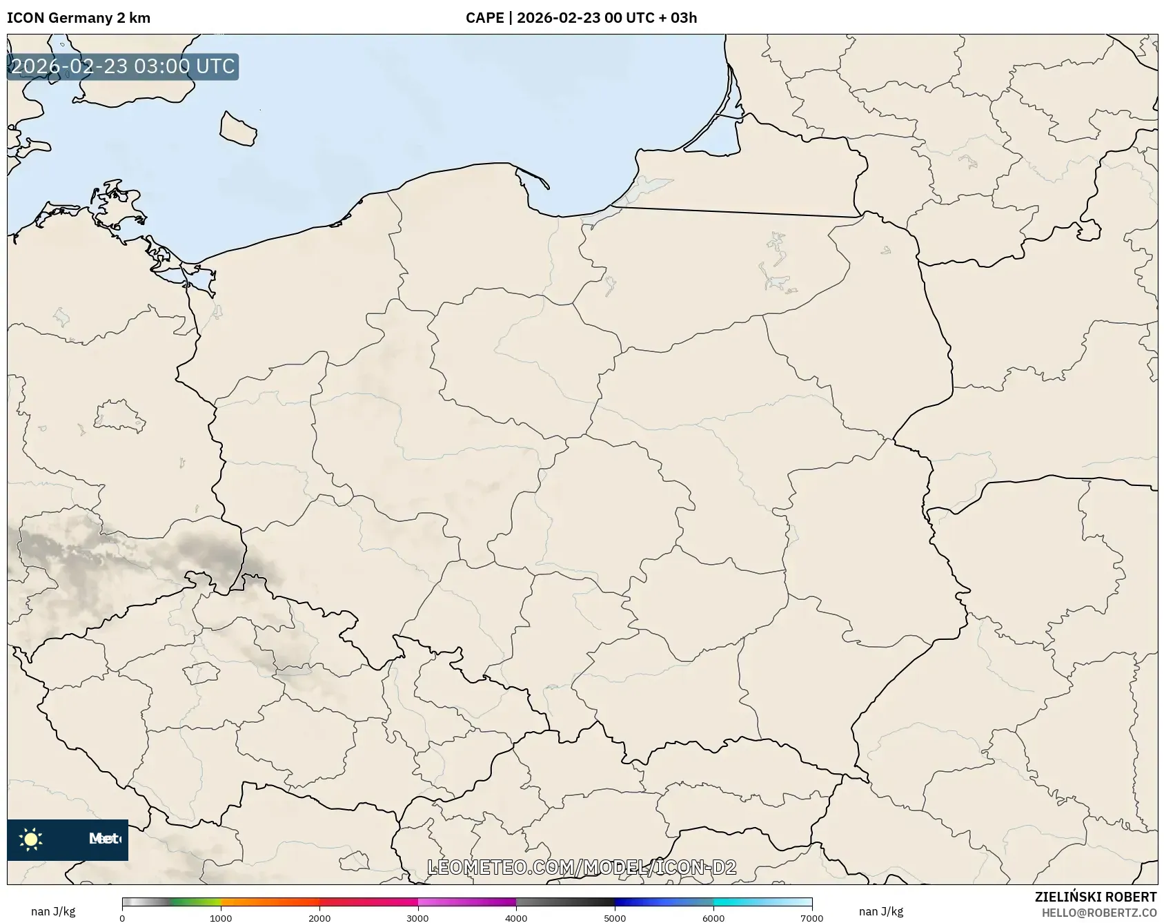 ICON ألمانيا 2 كم model - بولندا, CAPE