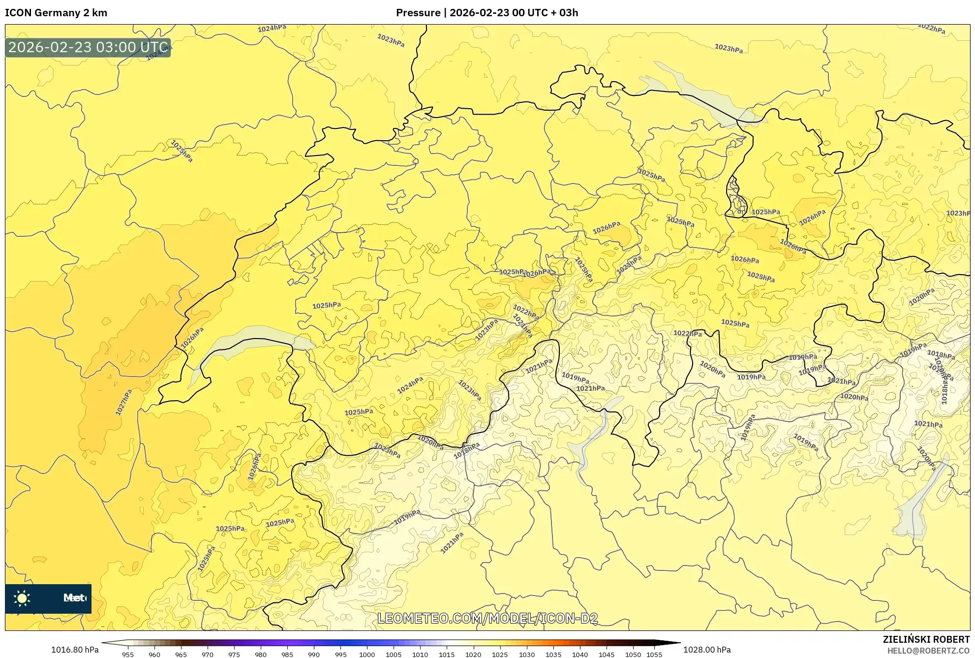 ICON ألمانيا 2 كم model - سويسرا, الضغط