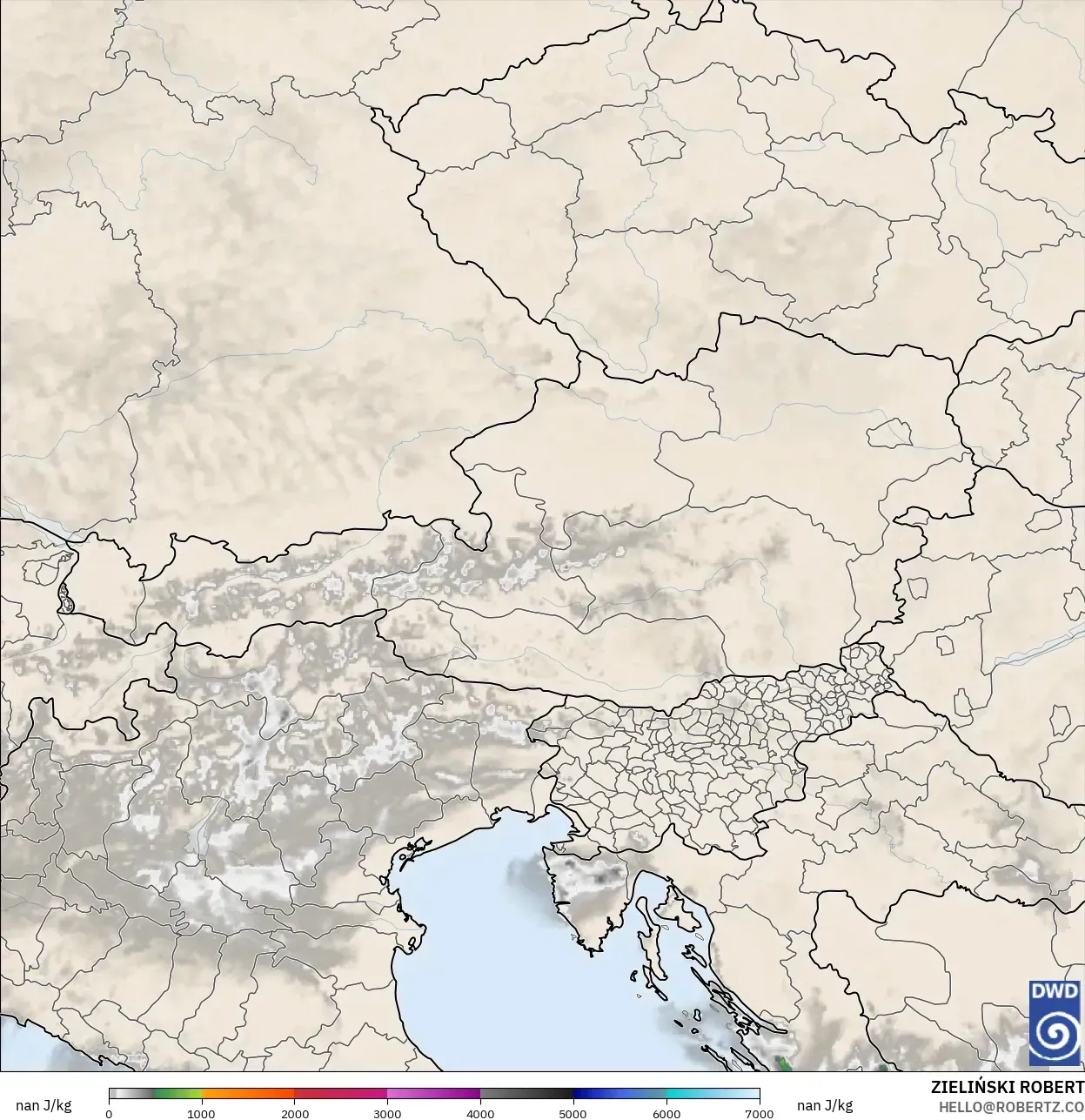 ICON ألمانيا 2 كم نموذج - النمسا, CAPE