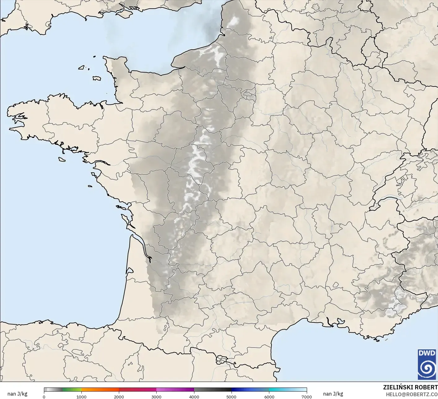 ICON ألمانيا 2 كم نموذج - فرنسا, CAPE