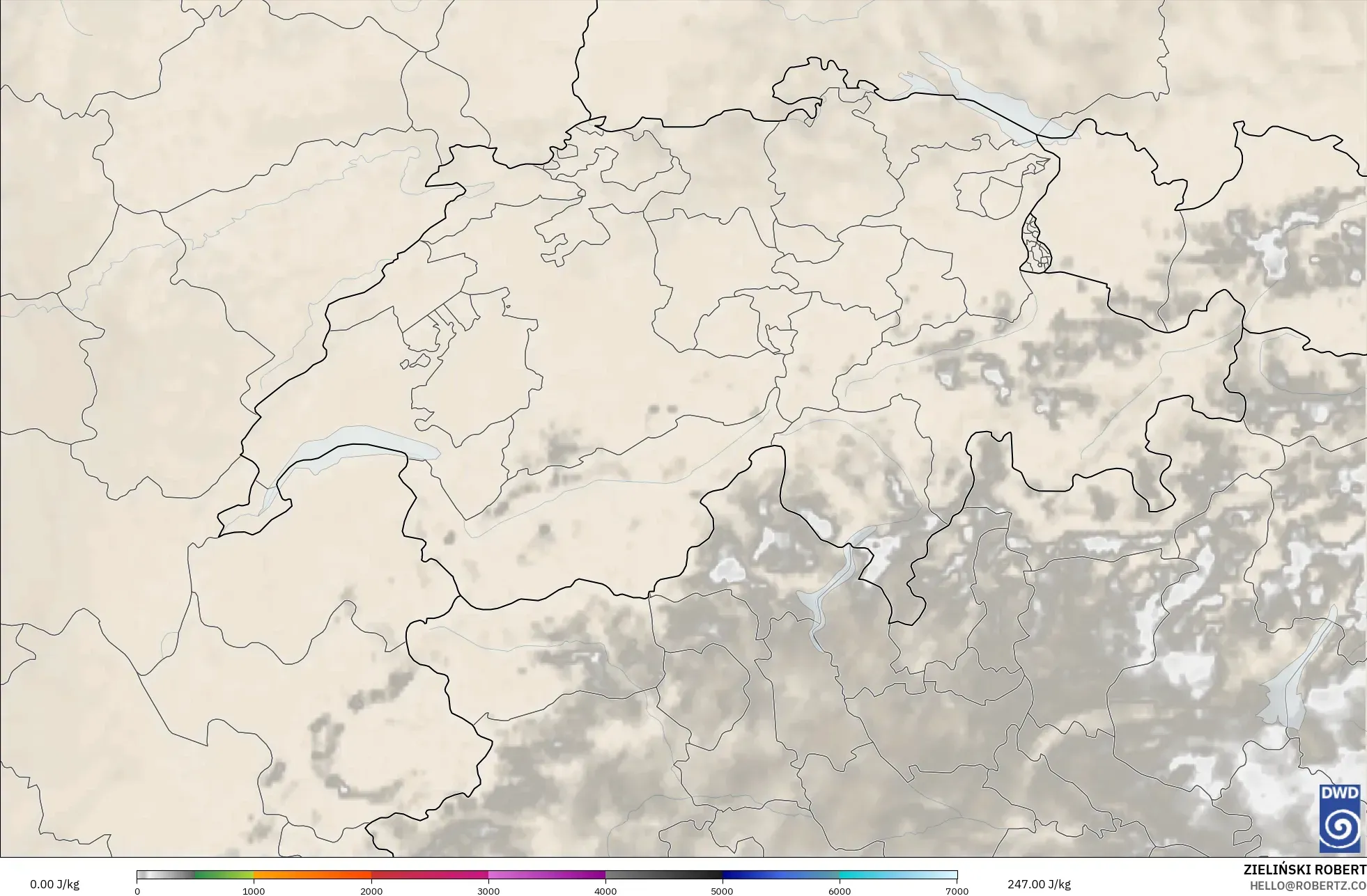 ICON ألمانيا 2 كم نموذج - سويسرا, CAPE