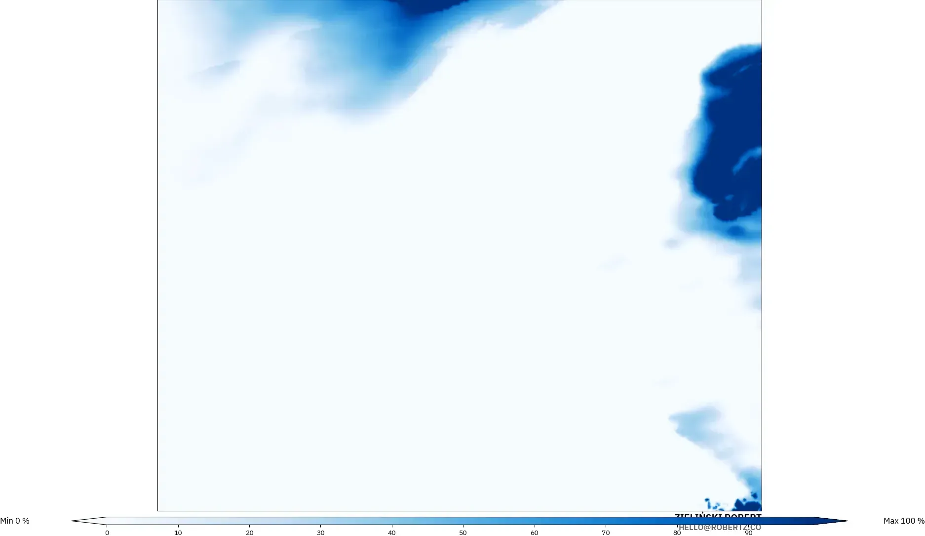 ICON Poland 2 km model - Poland, Low Cloud Cover