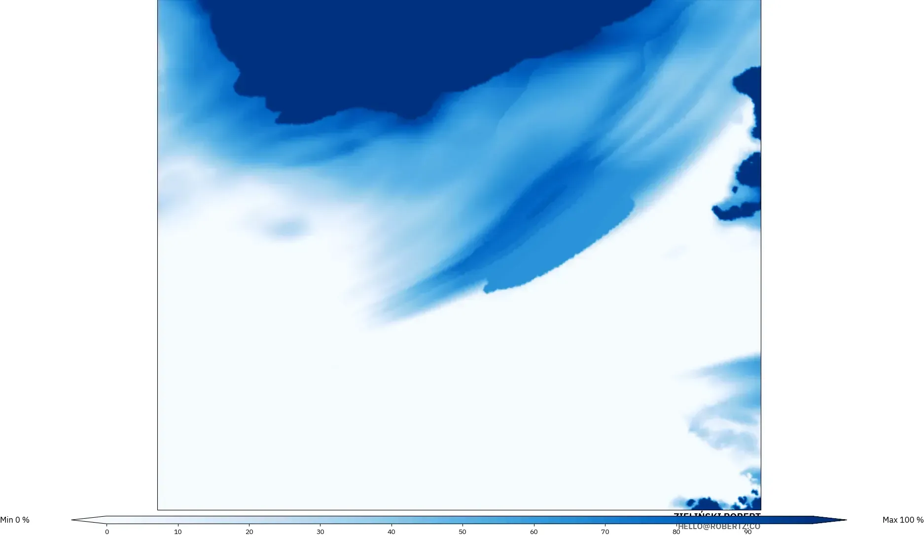 ICON Poland 2 km model - Poland, Mid Cloud Cover