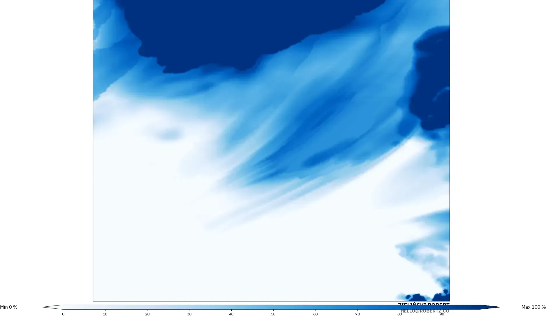 ICON Poland 2 km model - Poland, Total Cloud Cover