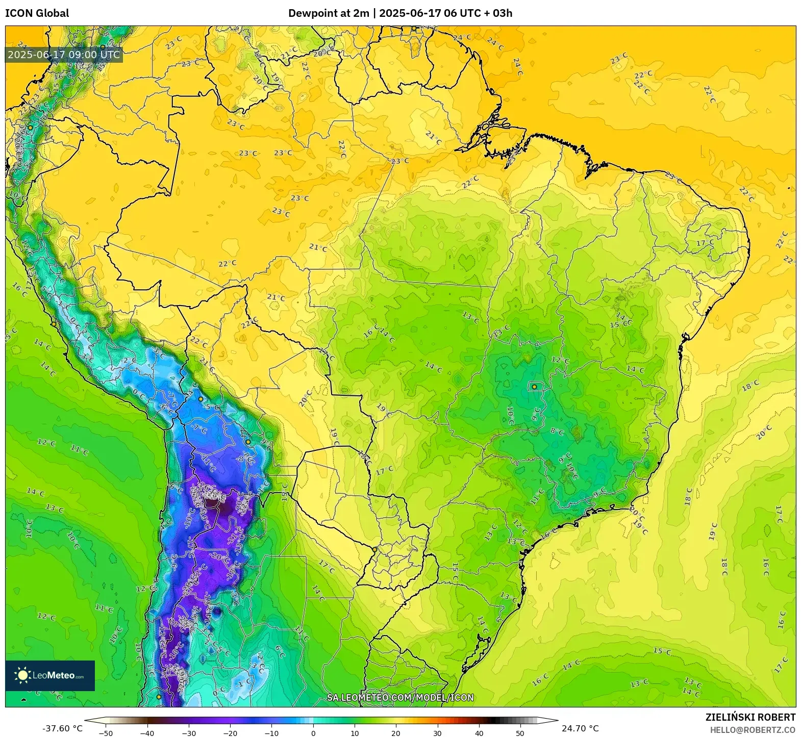 ICON model - Brazil, Takat Embun 2 m ICON model - Brazil, Takat Embun 2 m