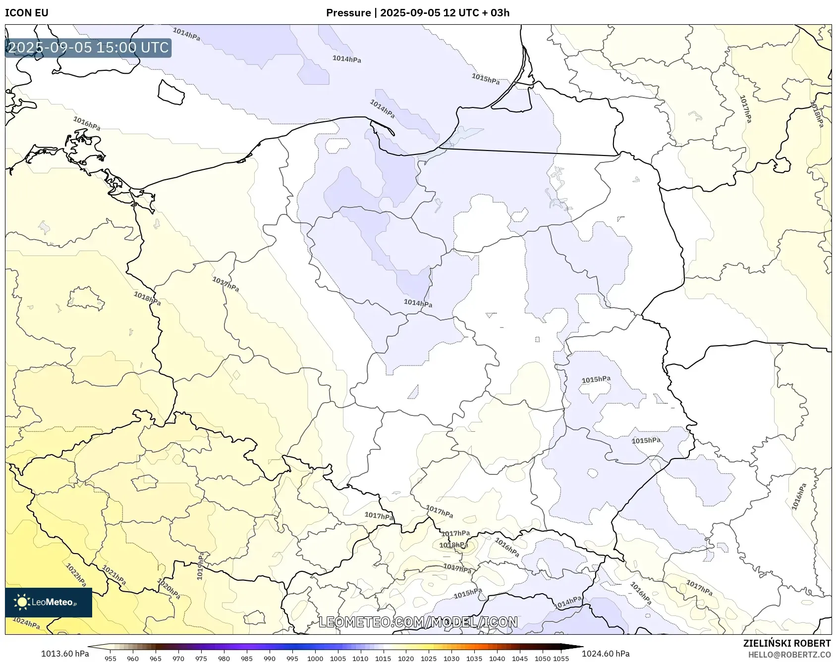 ICON model - Poland, Pressure