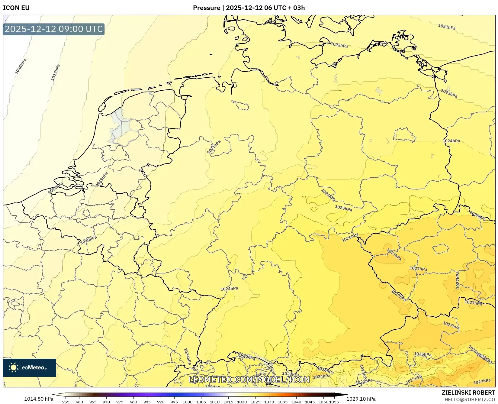 ICON model - Jerman, Tekanan