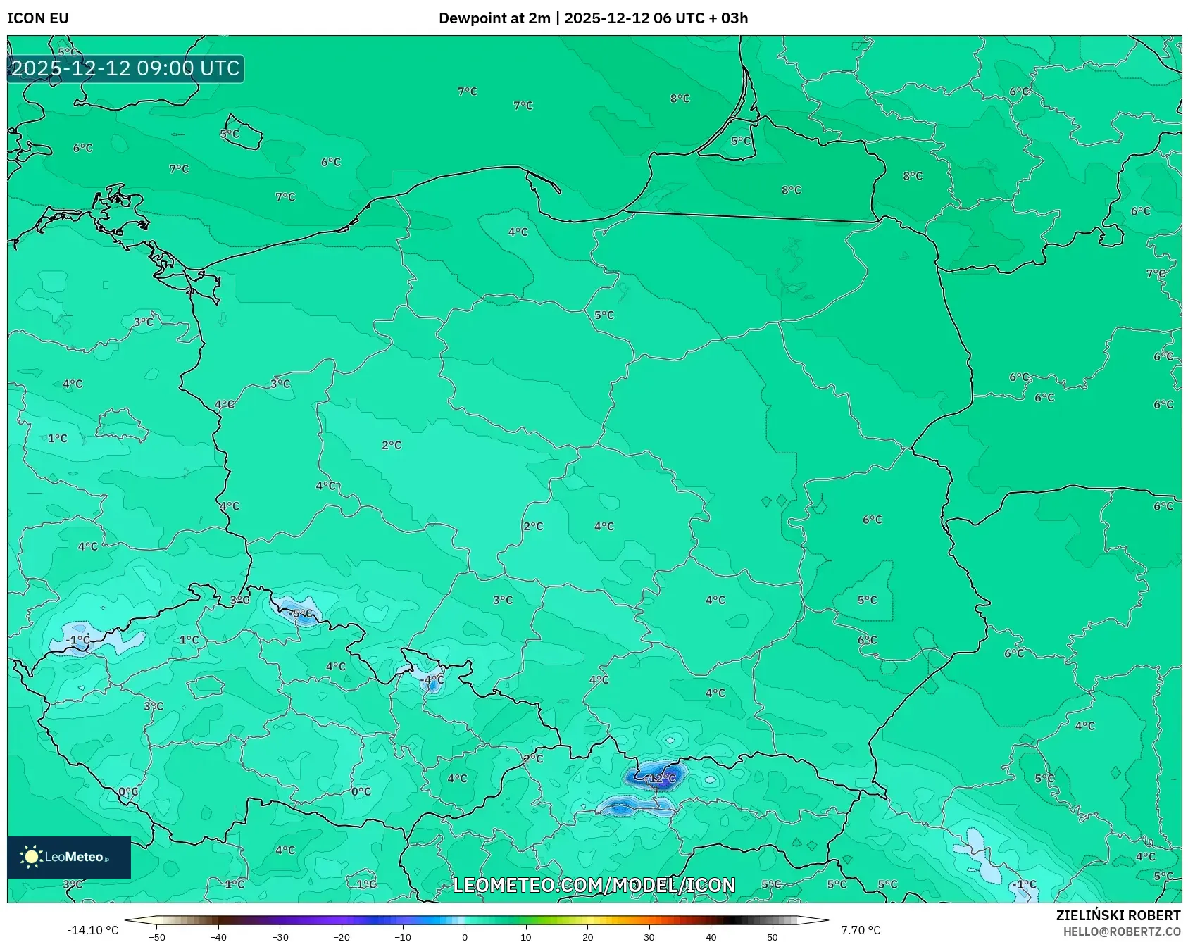 ICON model - Poland, Takat Embun 2 m