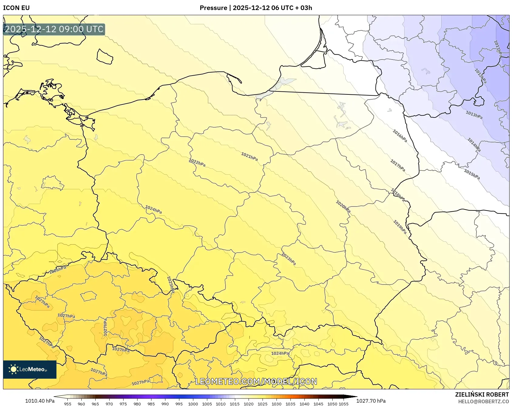 ICON model - Poland, Tekanan
