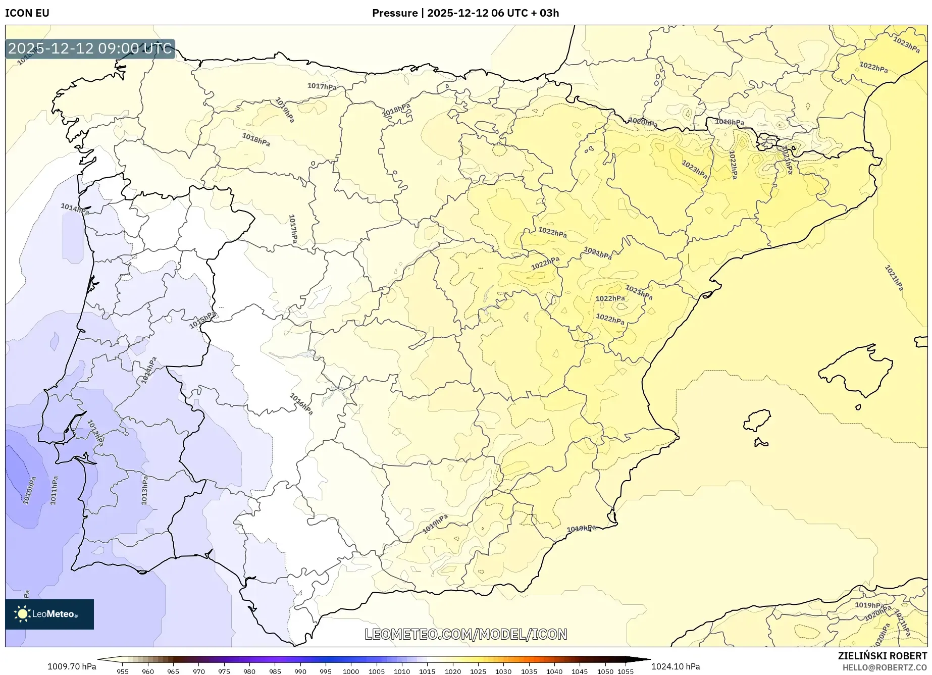ICON model - Sepanyol, Tekanan