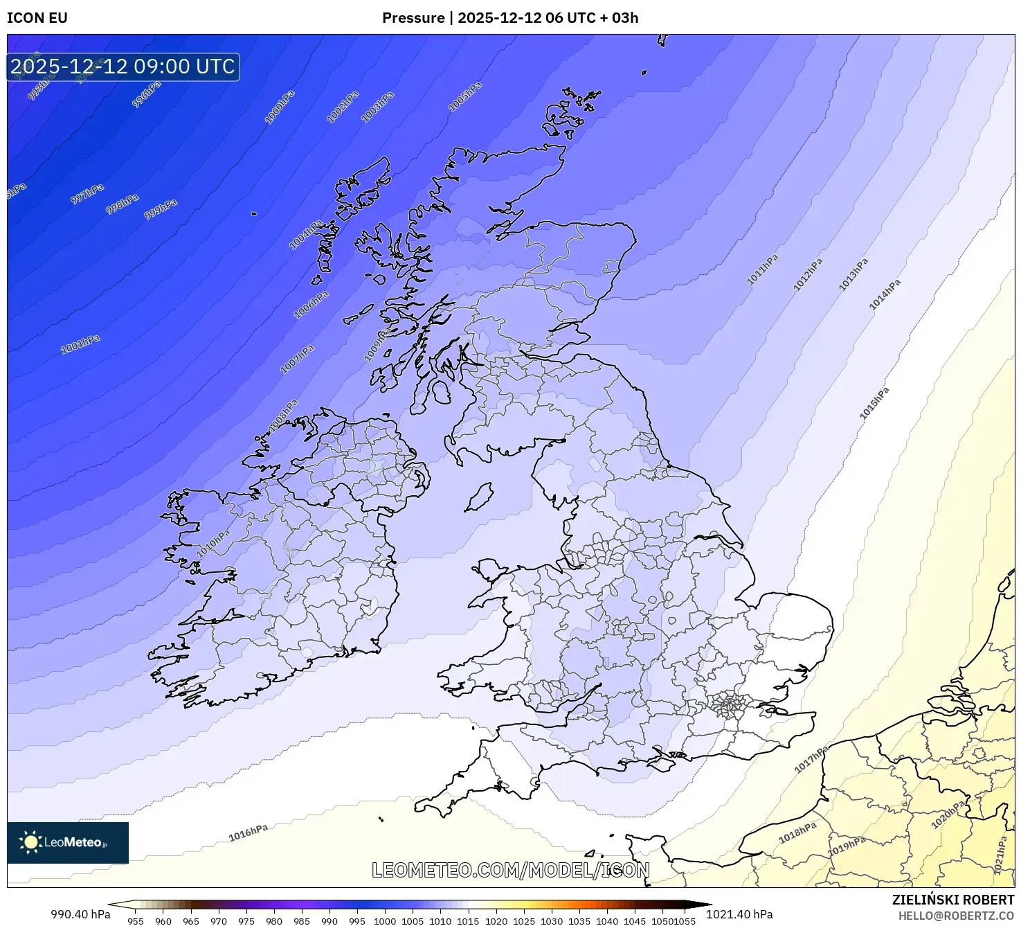 ICON model - United Kingdom, Tekanan