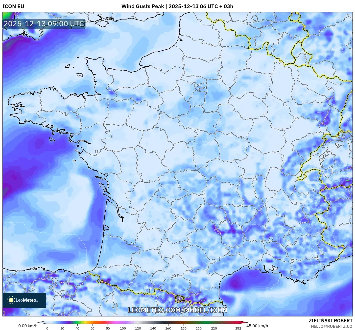 ICON model - Prancis, Puncak Hembusan