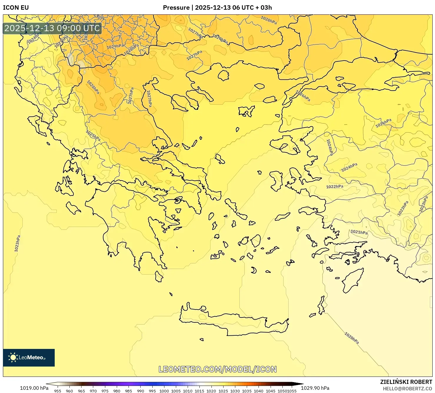 ICON model - Yunani, Tekanan