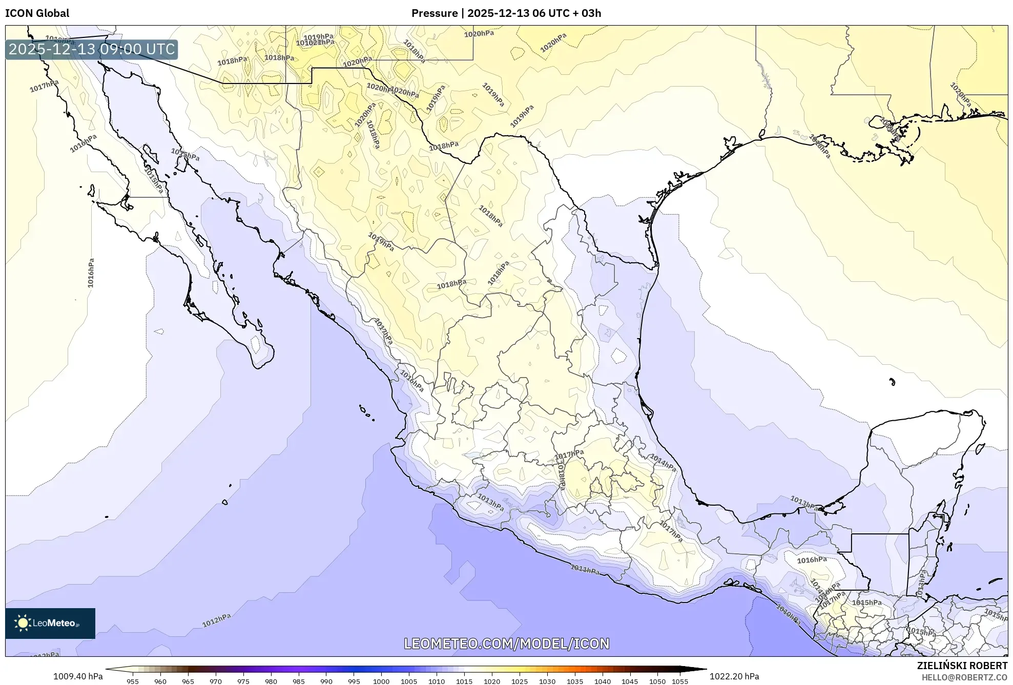 ICON model - Meksiko, Tekanan