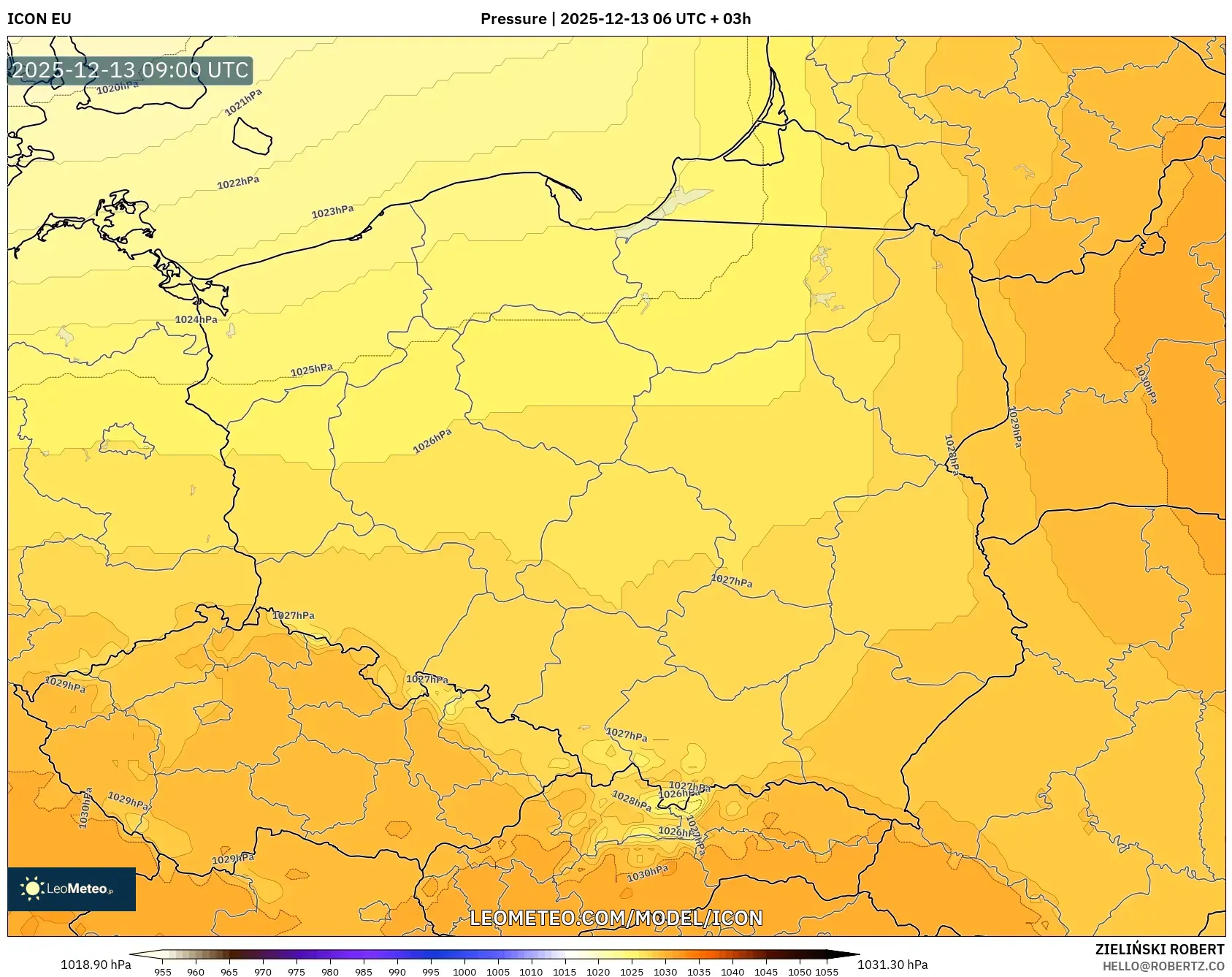 ICON model - Polandia, Tekanan