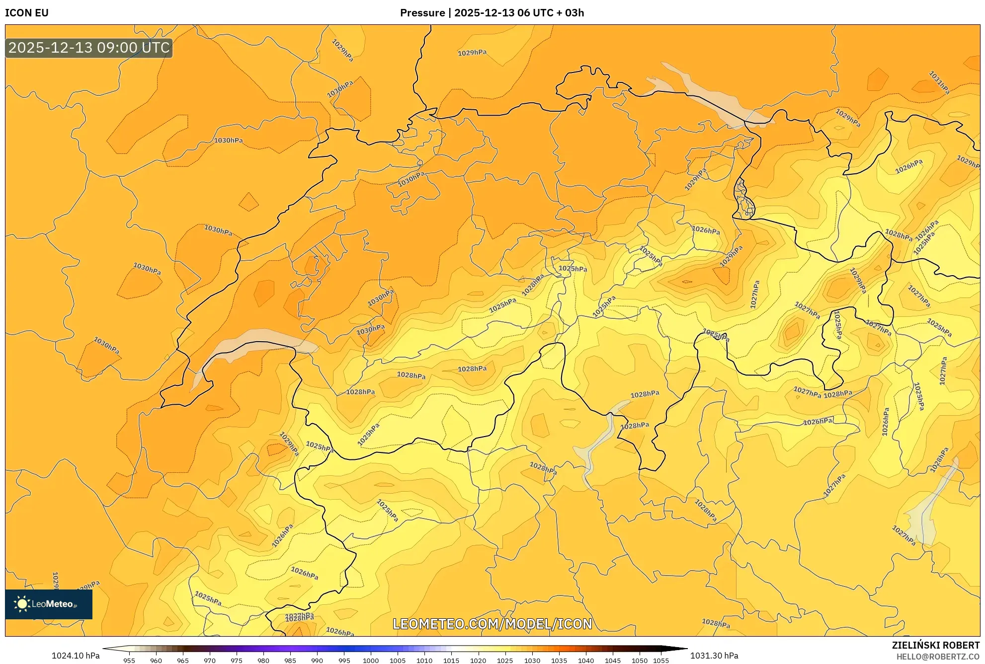 ICON model - Swiss, Tekanan