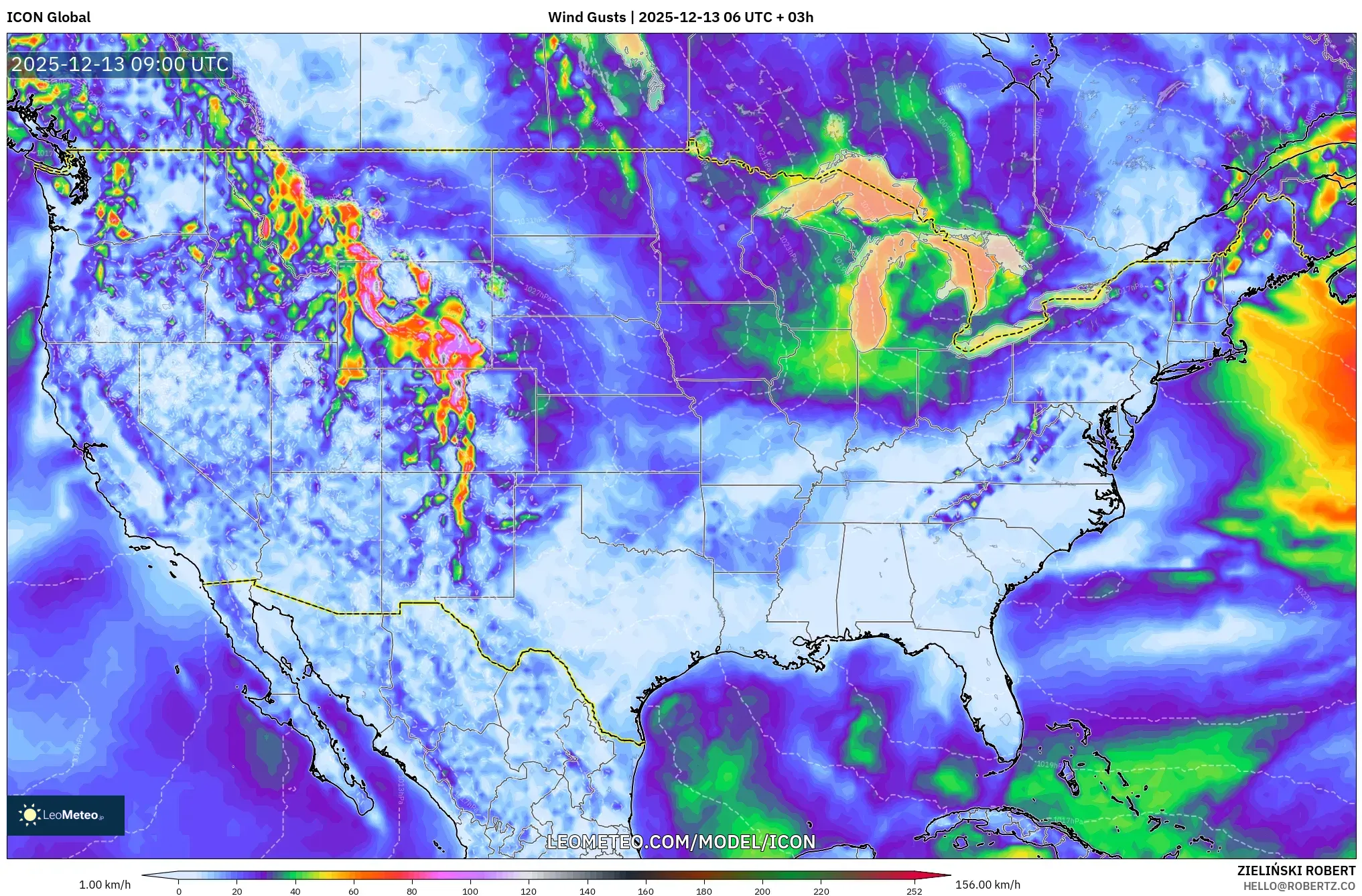 ICON model - Amerika Serikat, Hembusan Angin