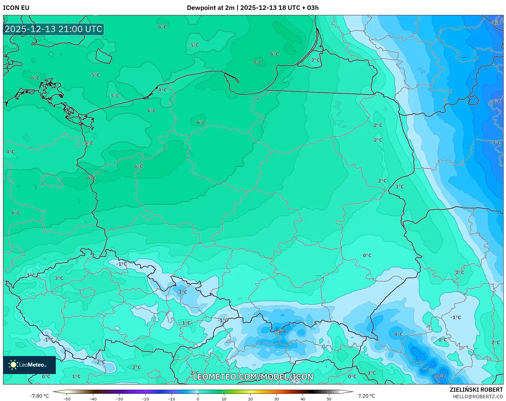 ICON model - Poland, Takat Embun 2 m
