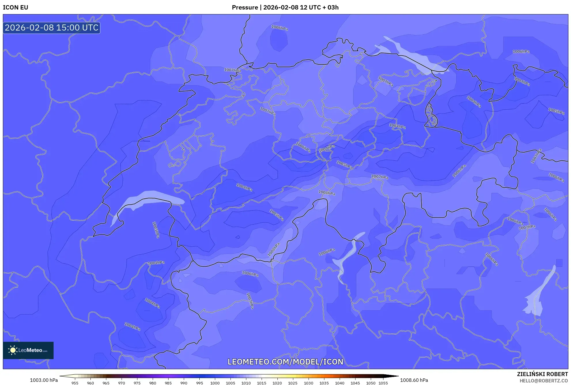 ICON model - Swiss, Tekanan