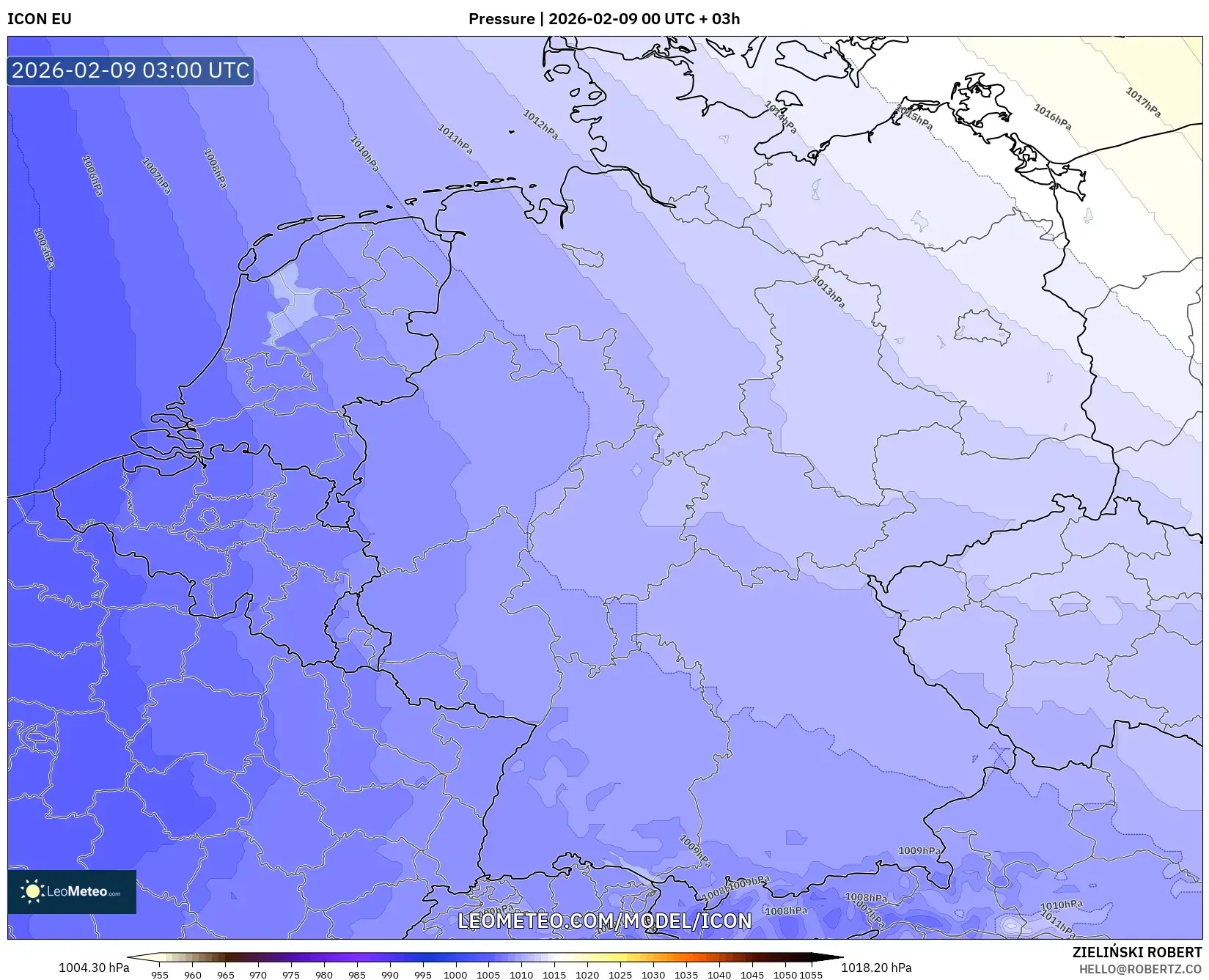 ICON model - Jerman, Tekanan