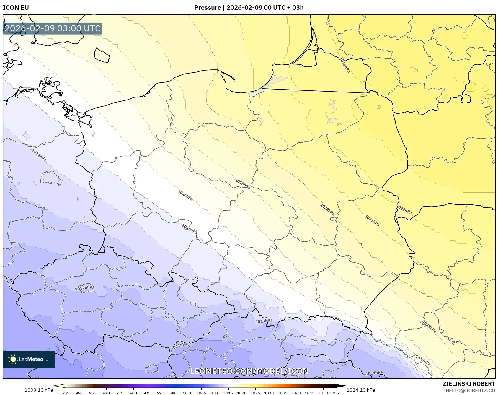 ICON model - Poland, Tekanan