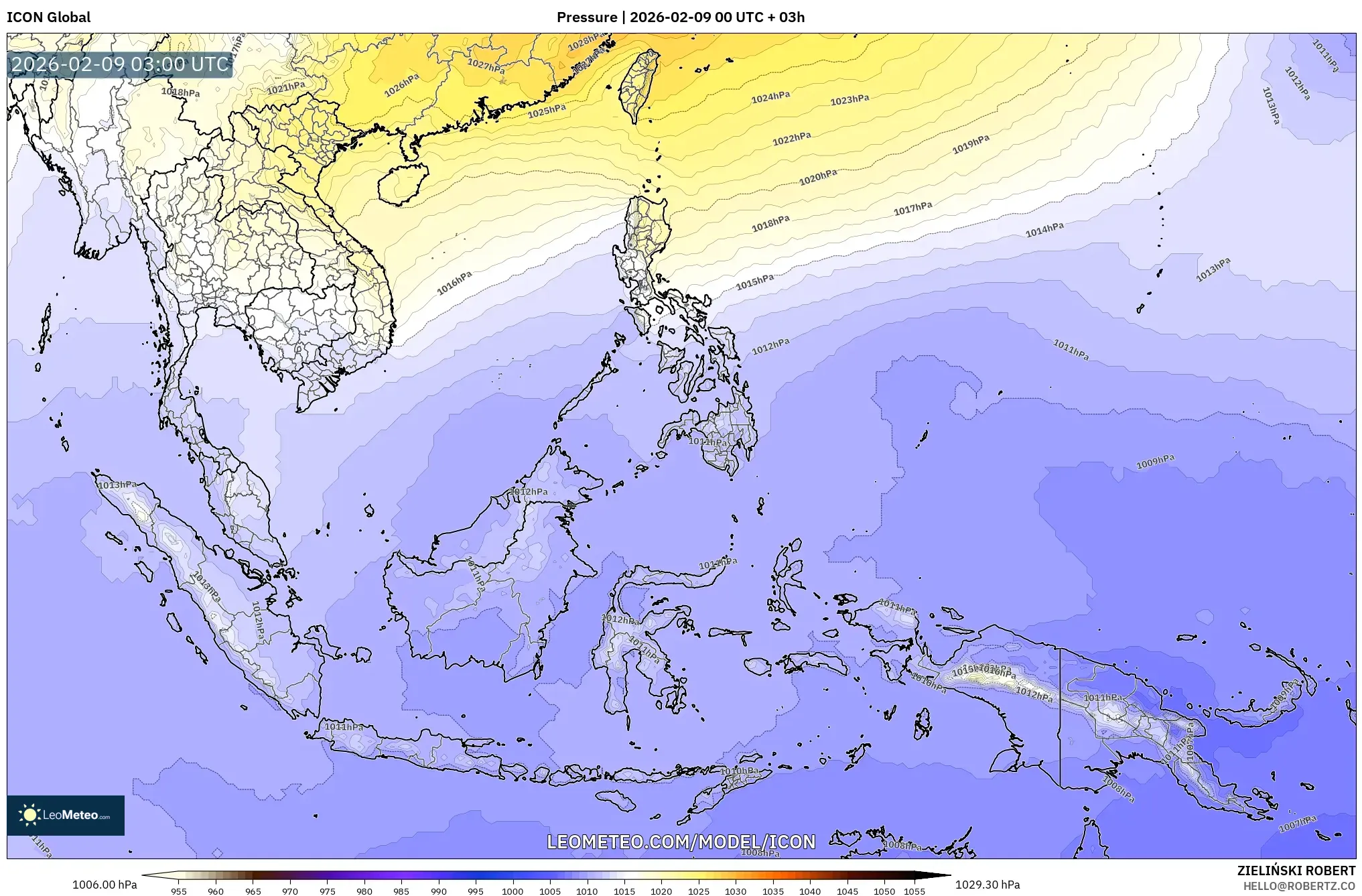 ICON model - Asia Tenggara, Tekanan