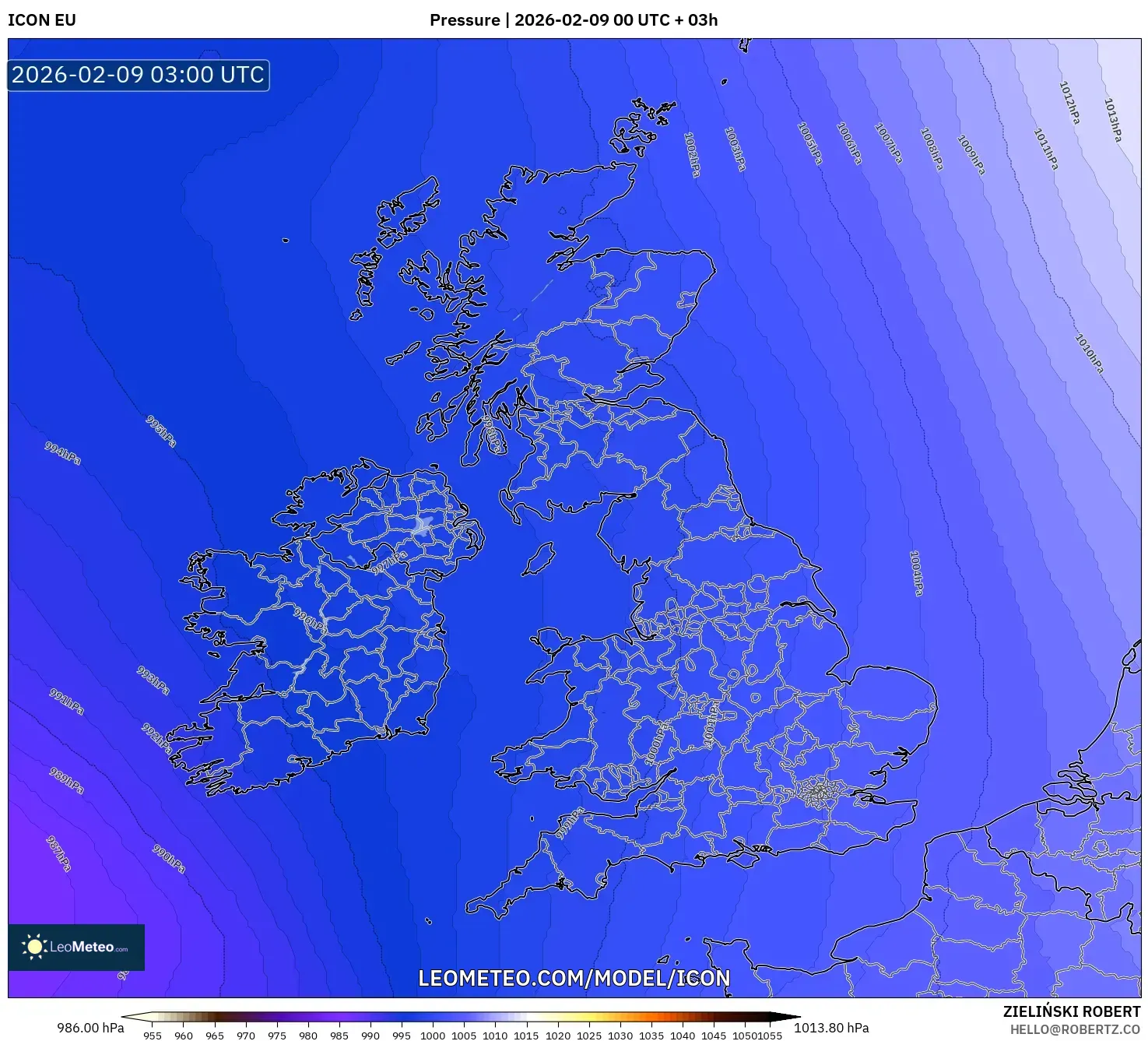 ICON model - United Kingdom, Tekanan