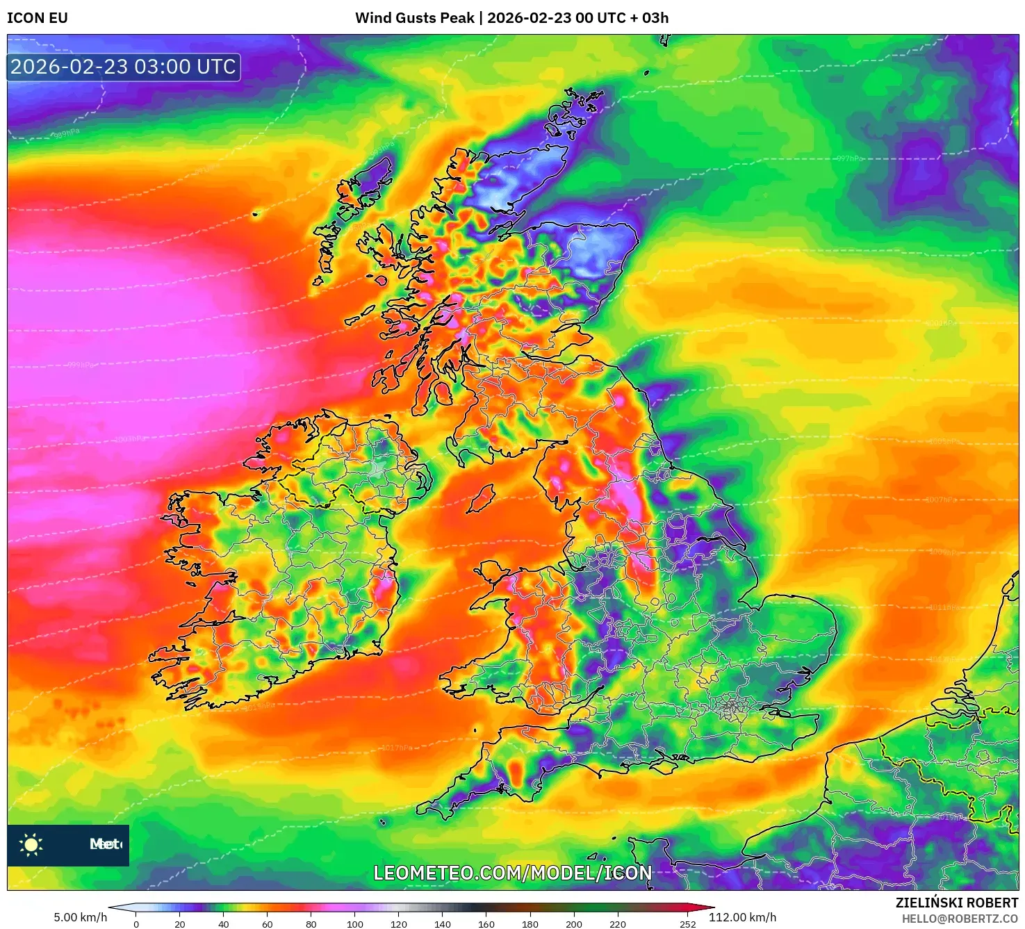 ICON model - المملكة المتحدة, أقصى هبة