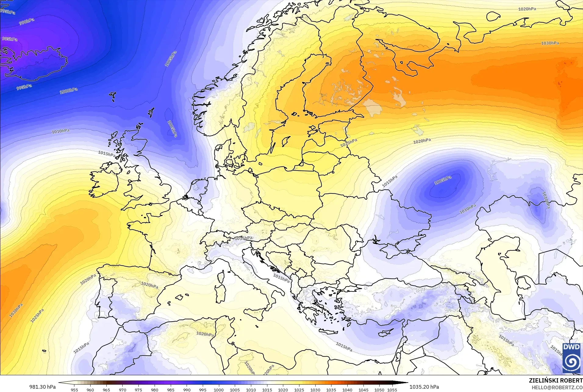 ICON model - Eropah, Tekanan
