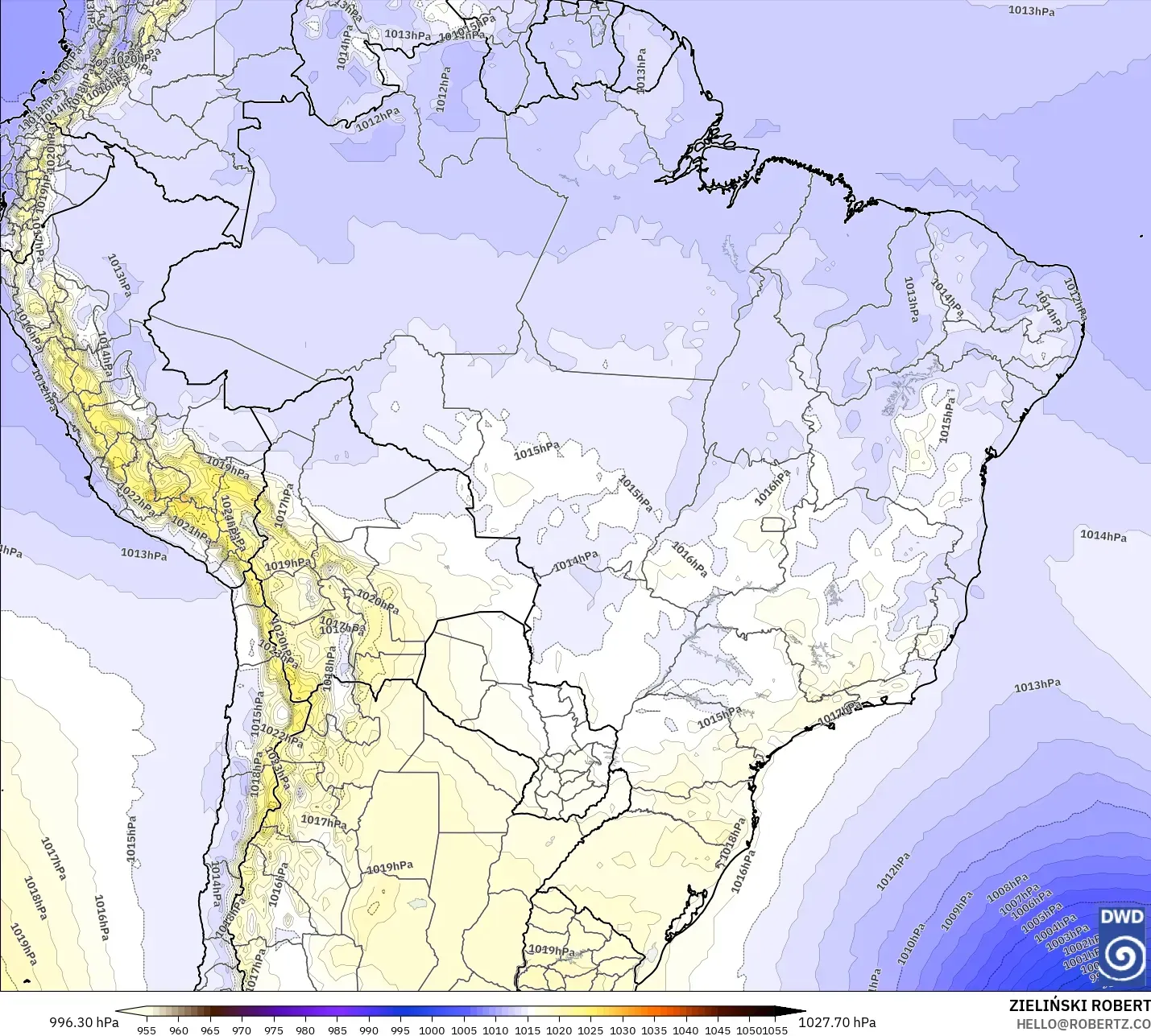 ICON model - Brazil, Tekanan