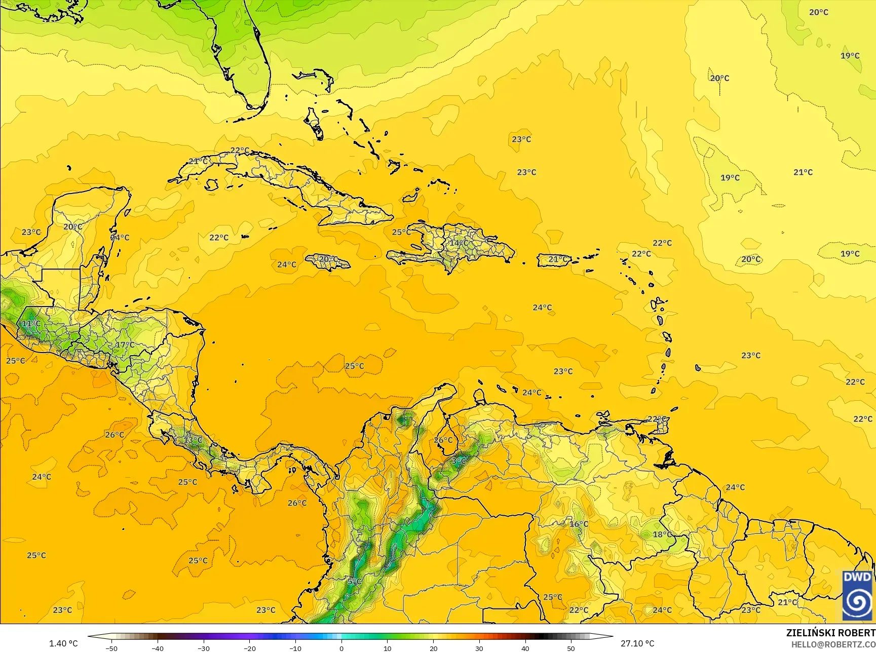 ICON model - Karibia, Takat Embun 2 m