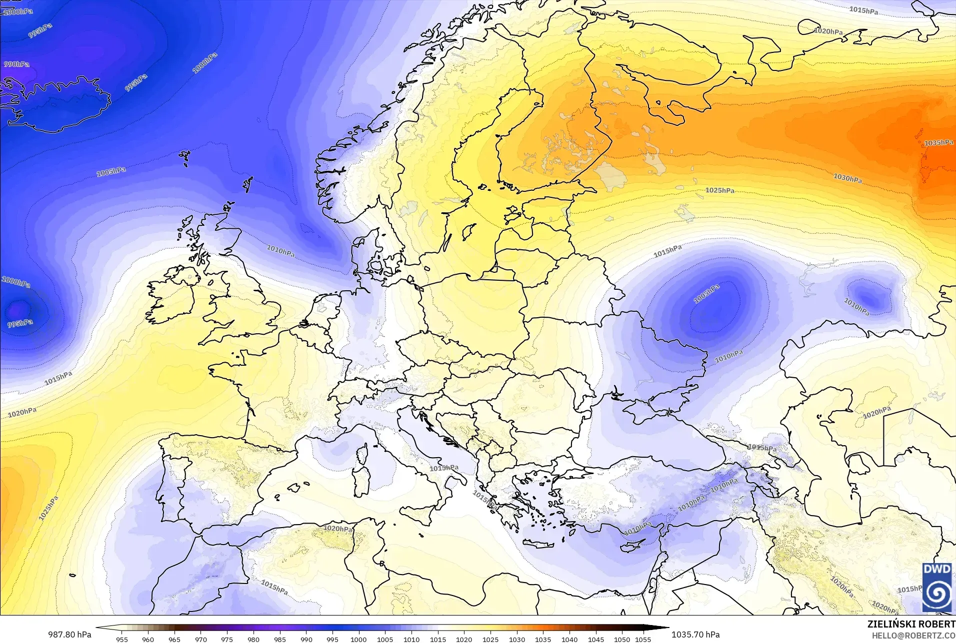 ICON model - Eropah, Tekanan