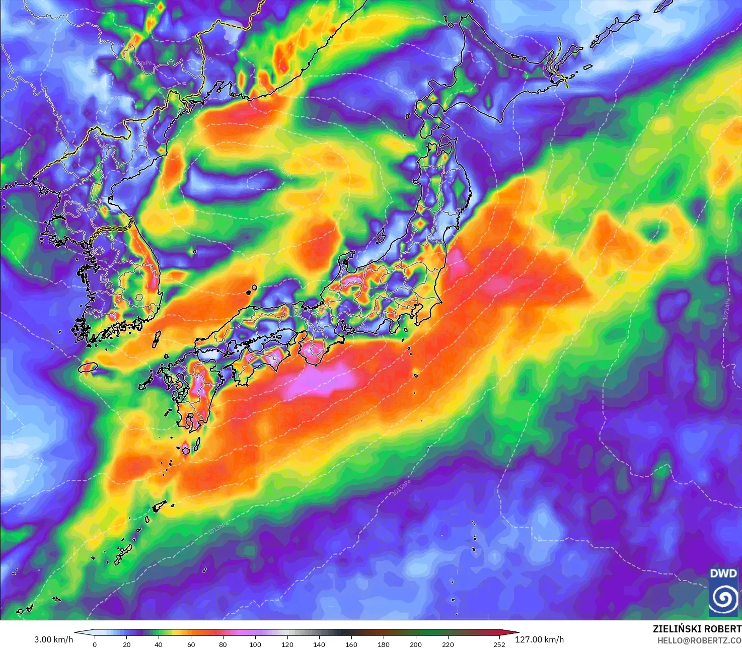 ICON model - Jepun, Hembusan Angin
