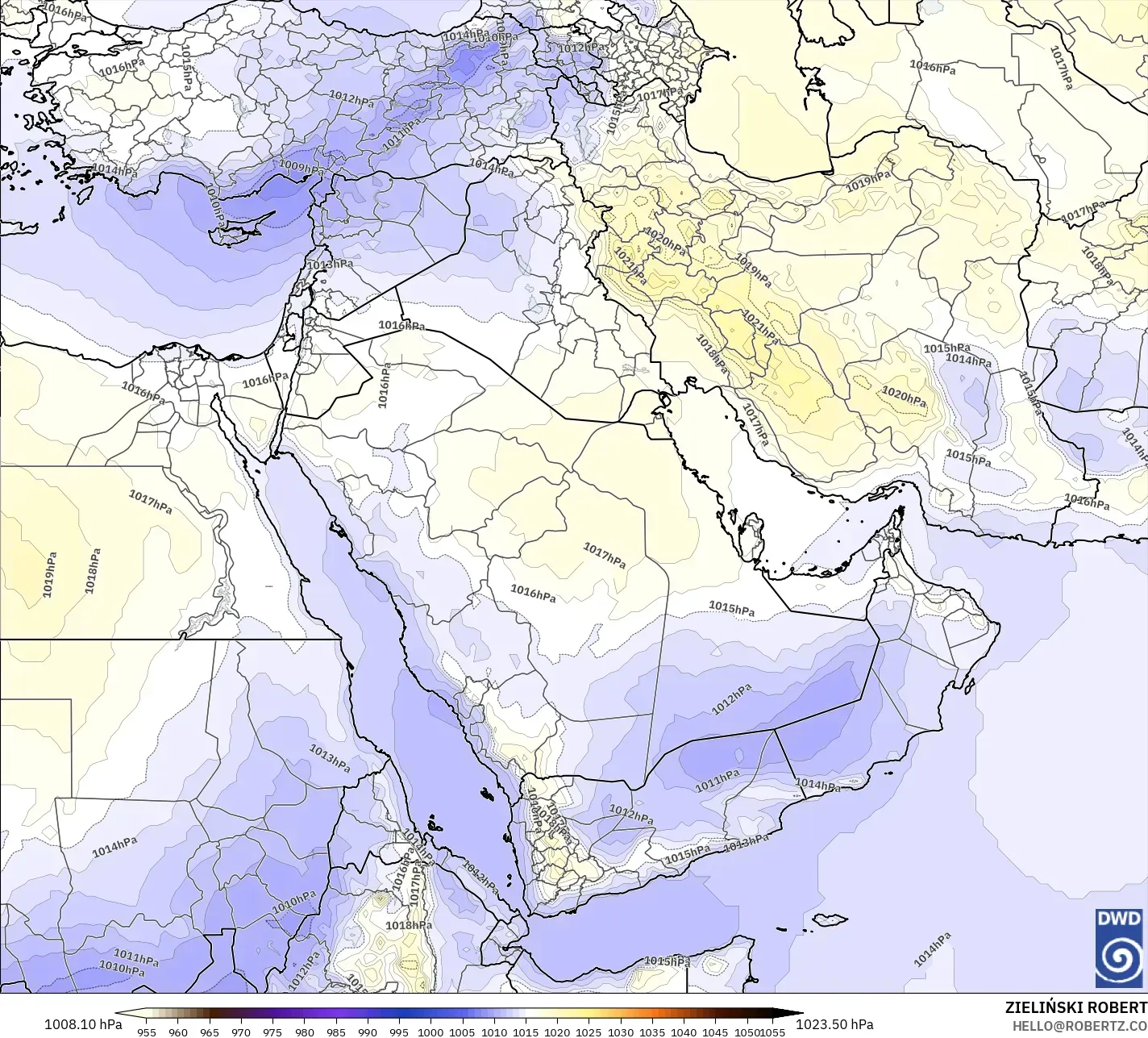 ICON modelo - Middle East, Pressure