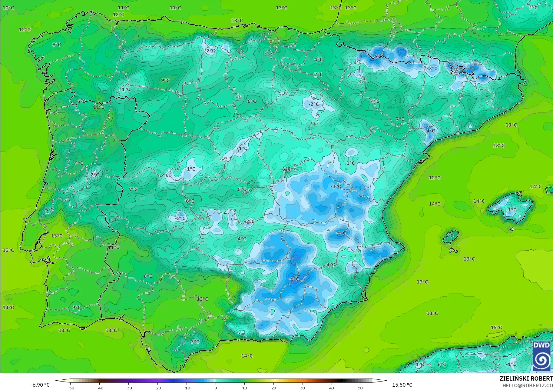 ICON model - Sepanyol, Takat Embun 2 m