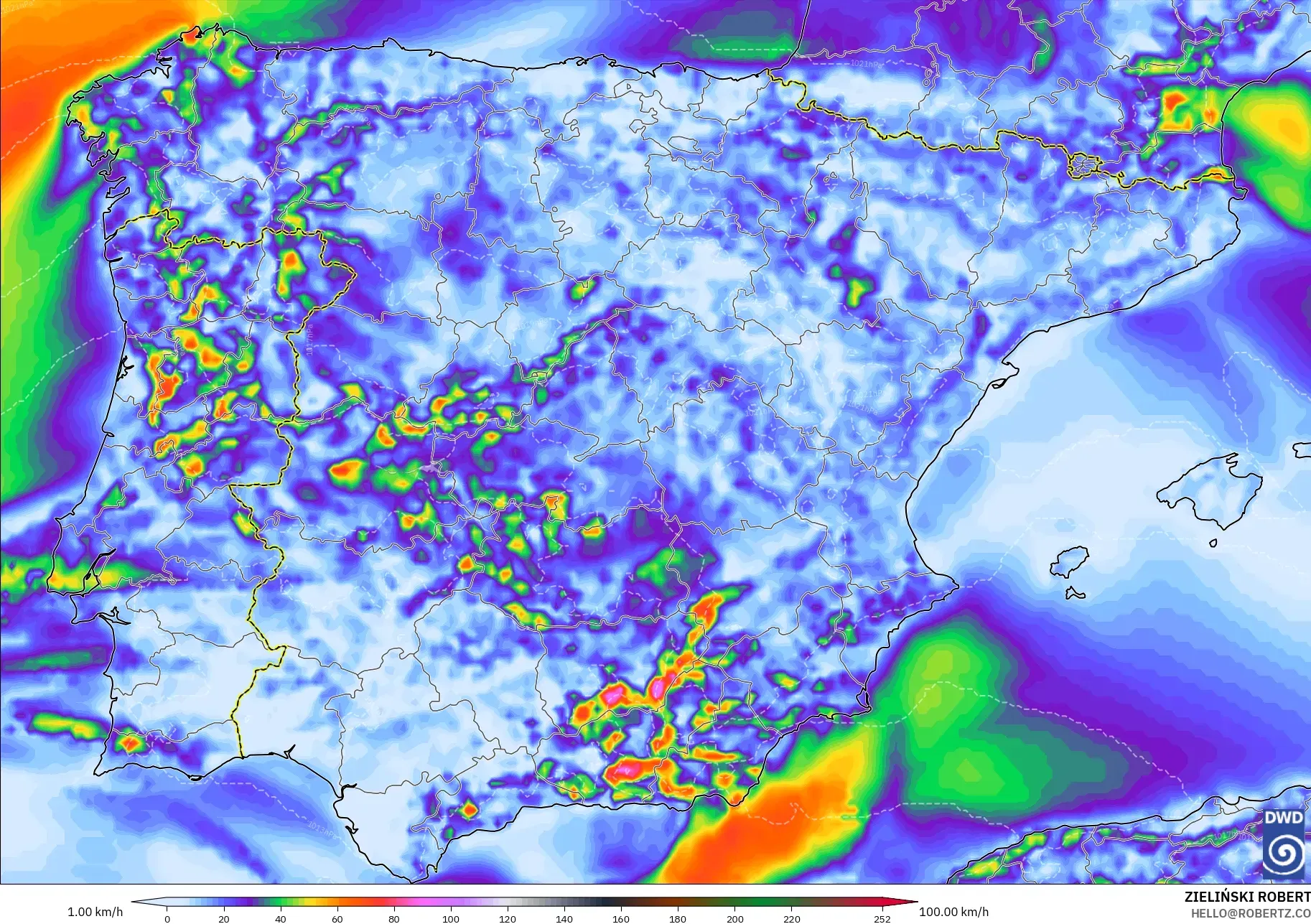 ICON model - Sepanyol, Hembusan Tertinggi