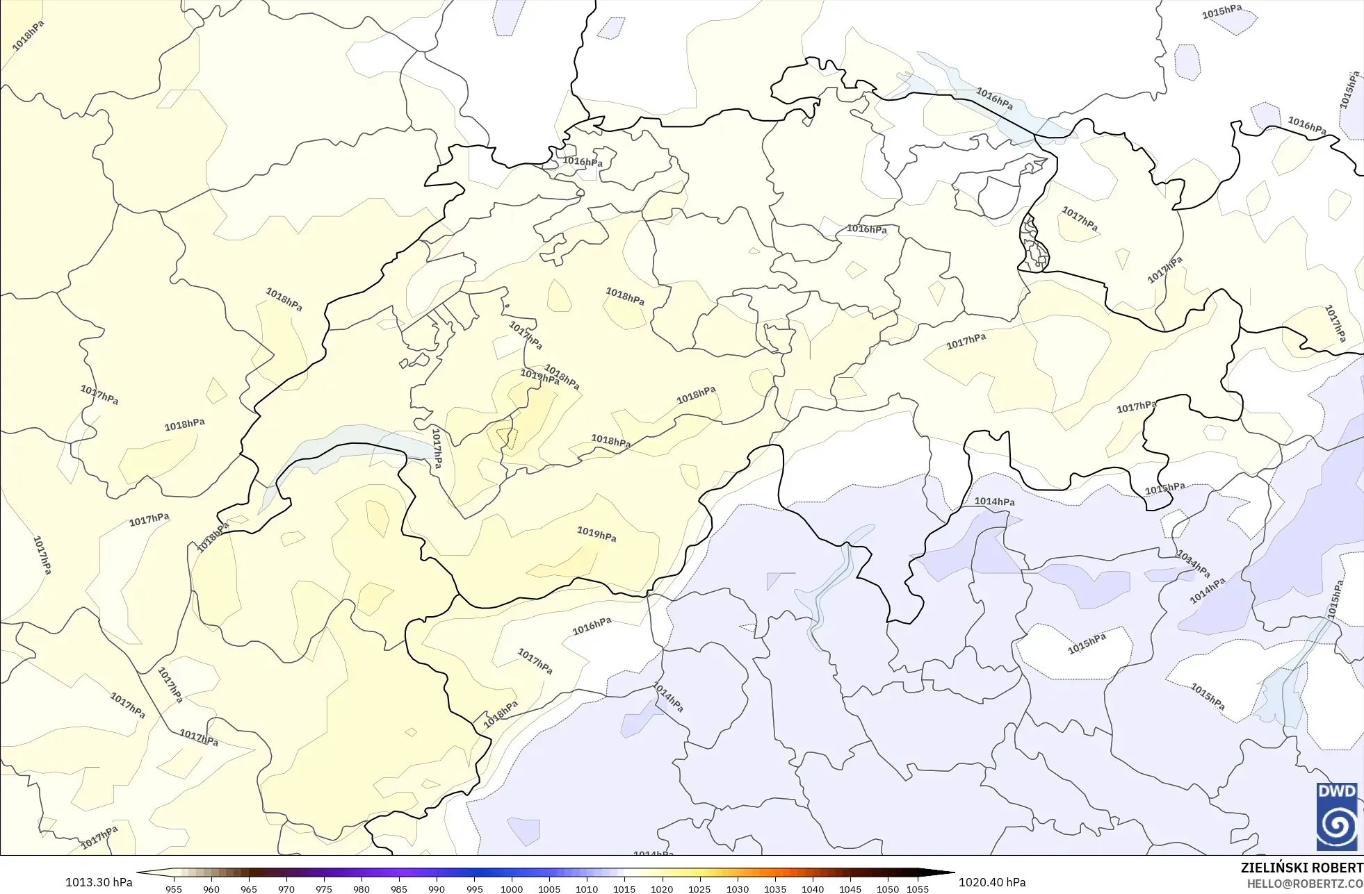 ICON model - Switzerland, Tekanan