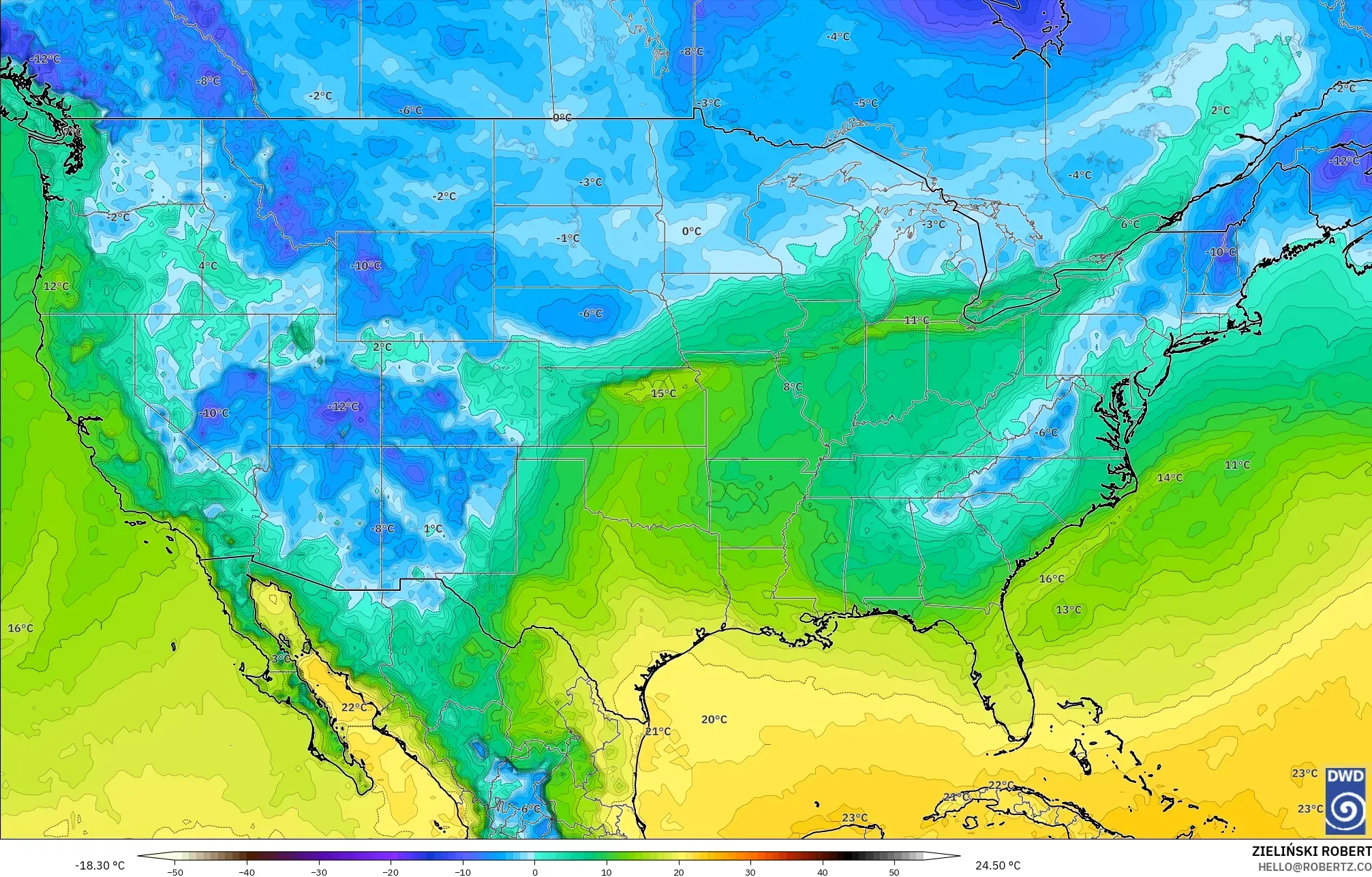 ICON model - Amerika Syarikat, Takat Embun 2 m