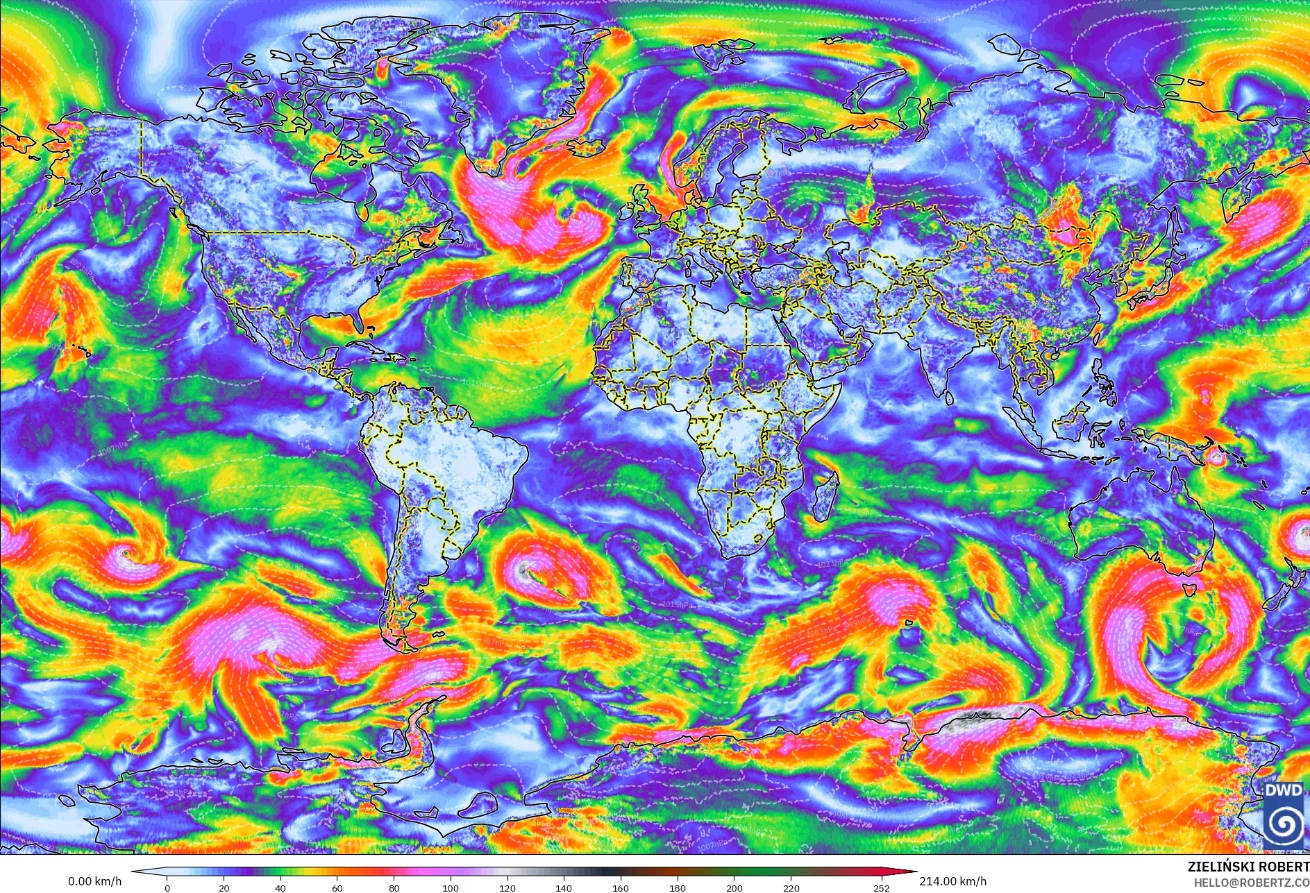 ICON model - Dunia, Hembusan Tertinggi