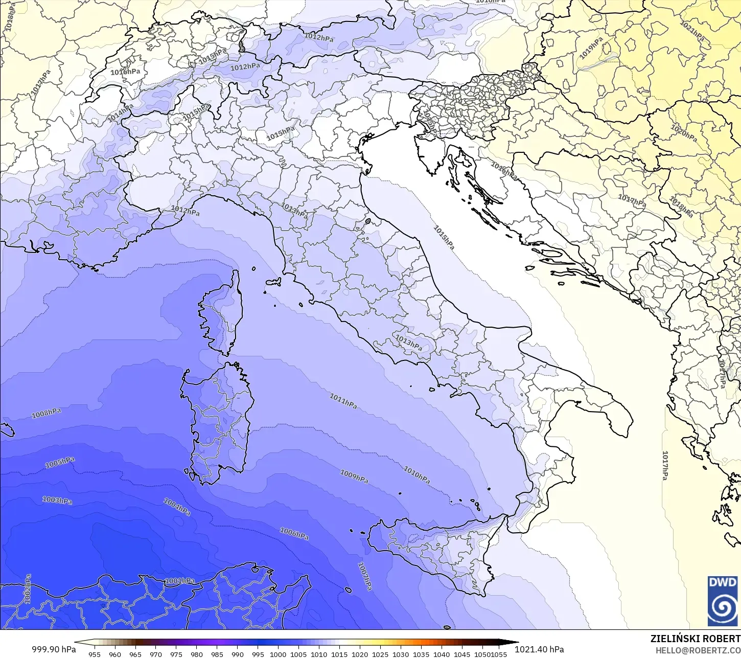 ICON model - Italia, Tekanan