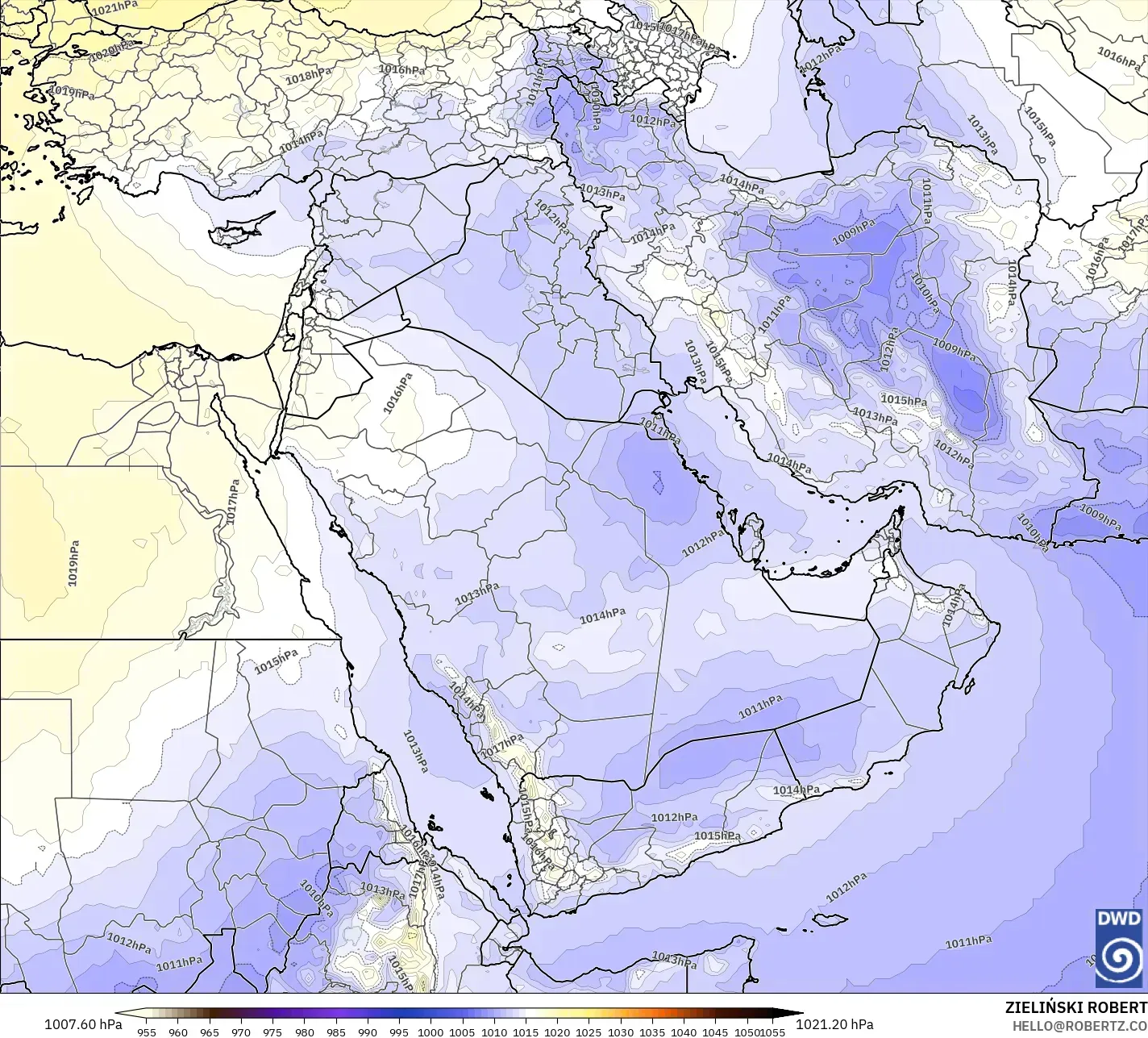 ICON model - Timur Tengah, Tekanan